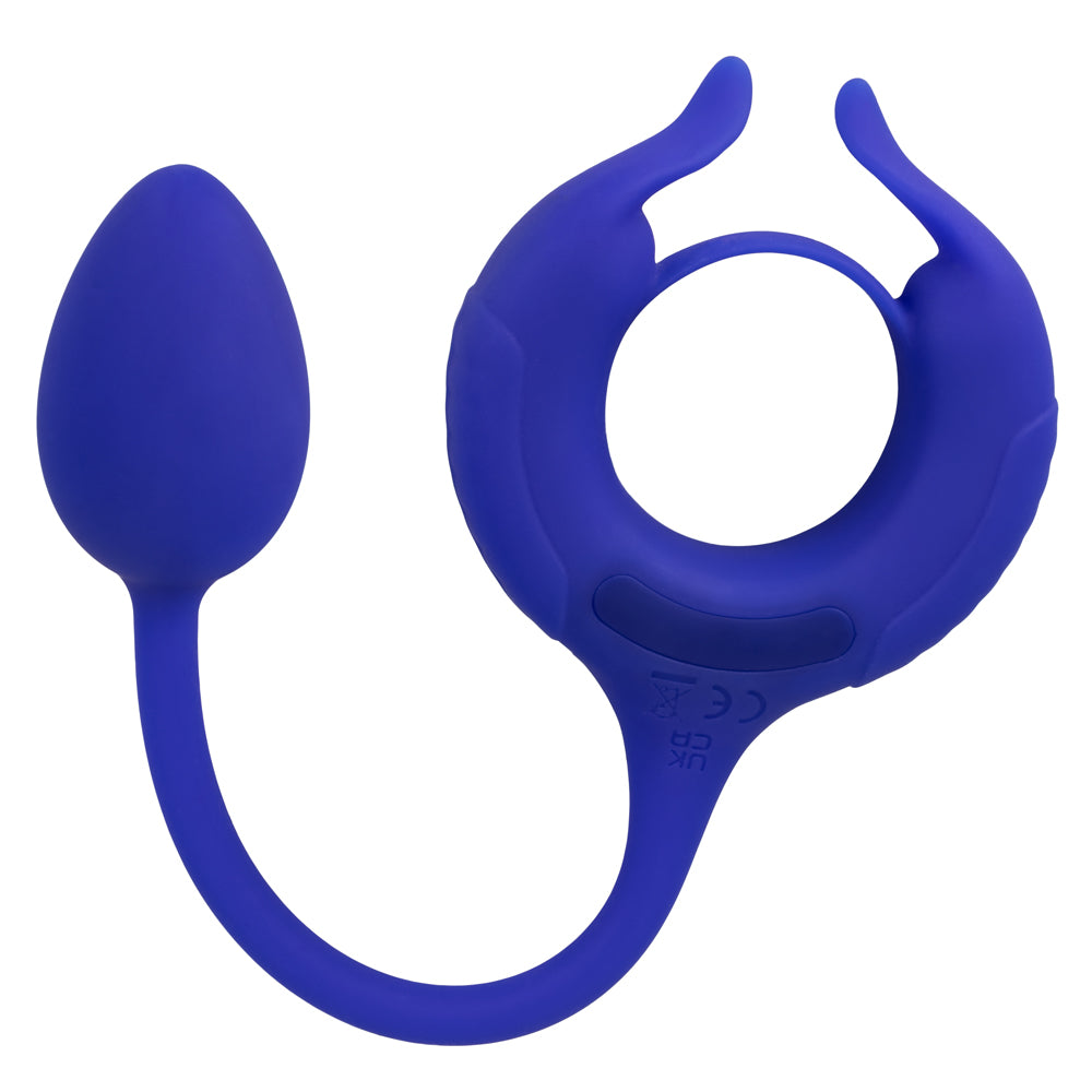 Admiral Vibrating Weighted Cock Ring & Anal Plug Set - Dual Stimulation for Enhanced Pleasure - Perfect for Couples Play & Solo Exploration