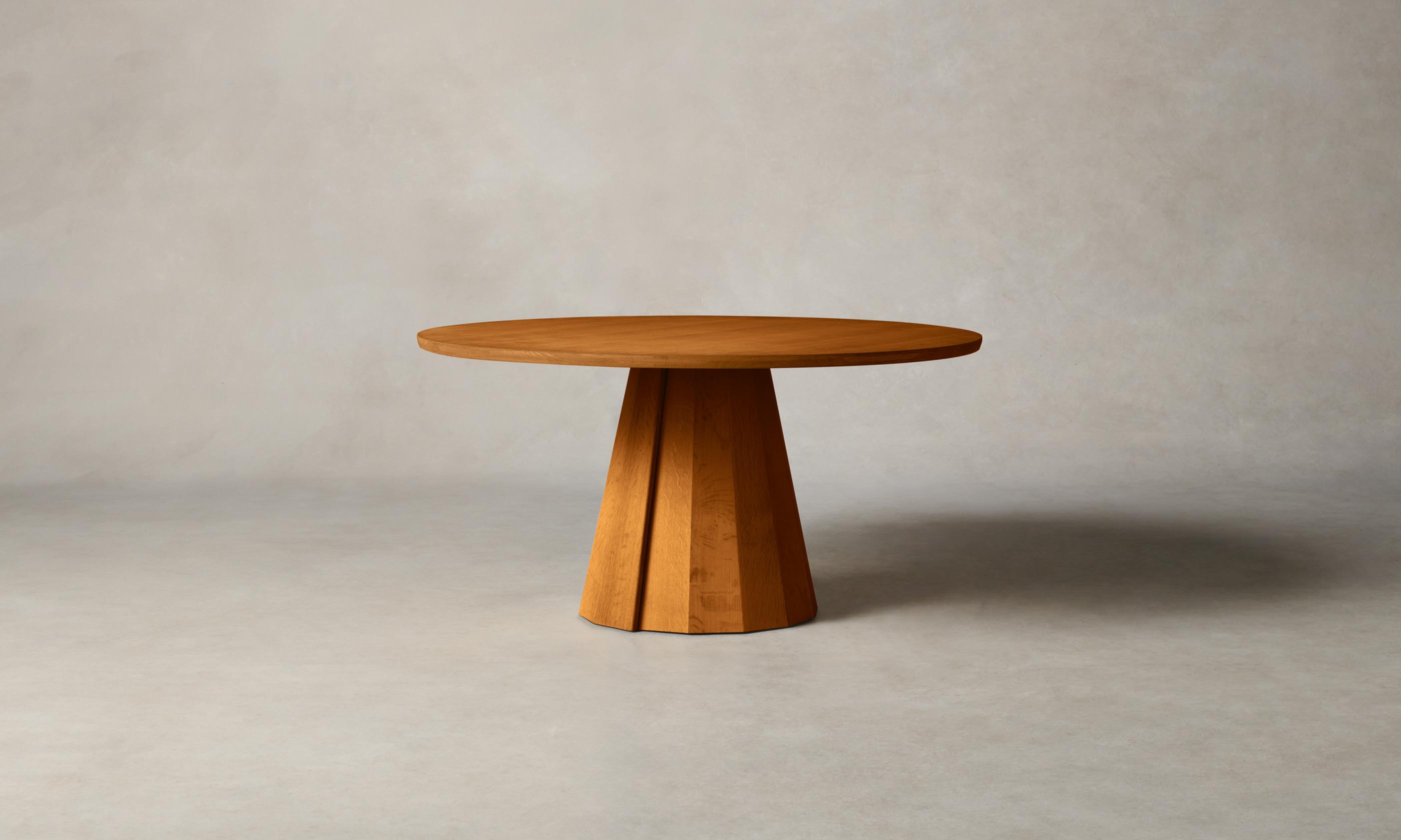 Modern Round Dining Table for 6 - Solid Wood Bank Style Kitchen Table - Perfect for Family Dinners & Small Space Dining Rooms