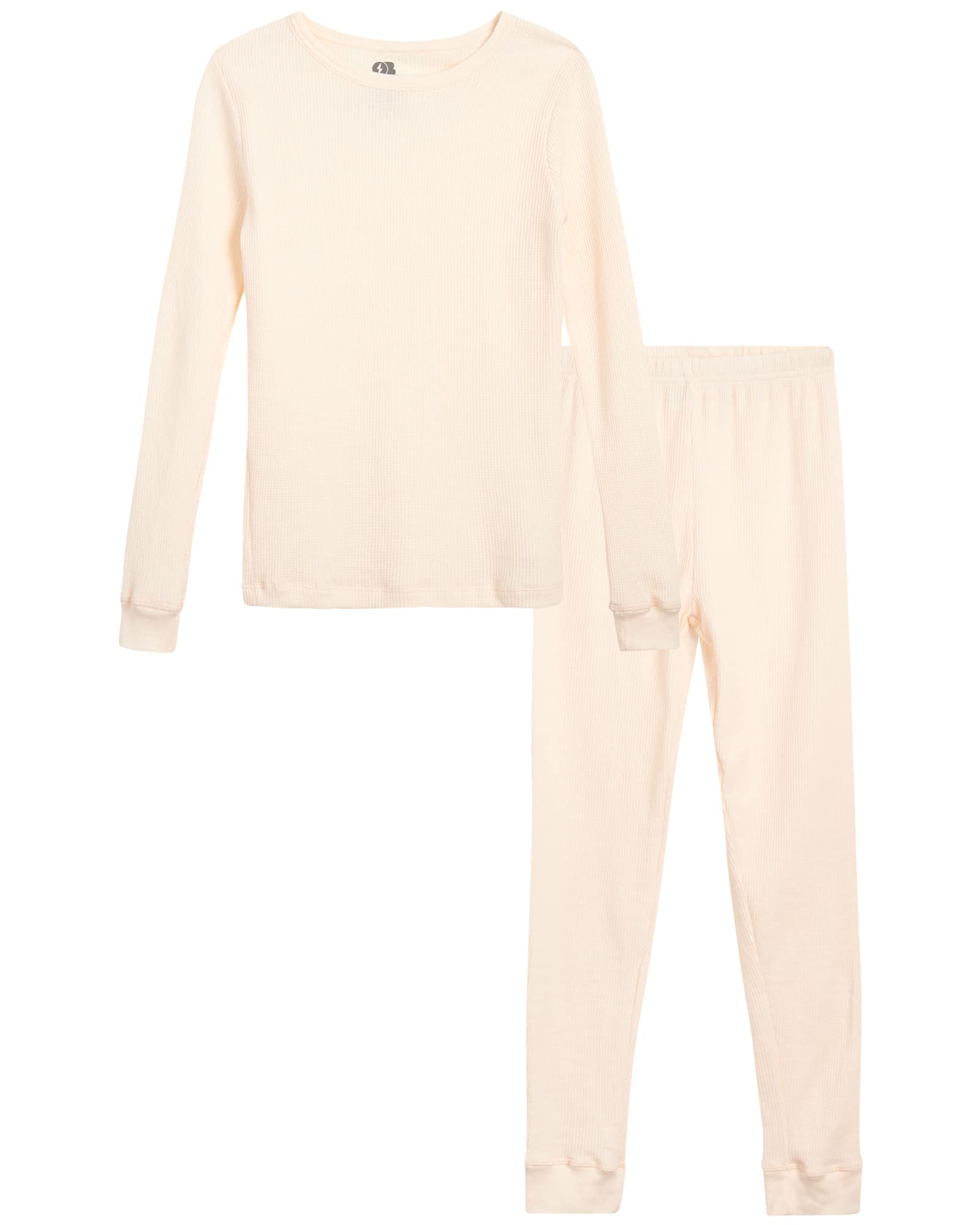 ONLY BOYS' Thermal Underwear Set - 2 Piece Waffle Knit Top & Long Johns (2T-16) | Winter Base Layer for Kids | Cold Weather Outdoors & Indoor Warmth
