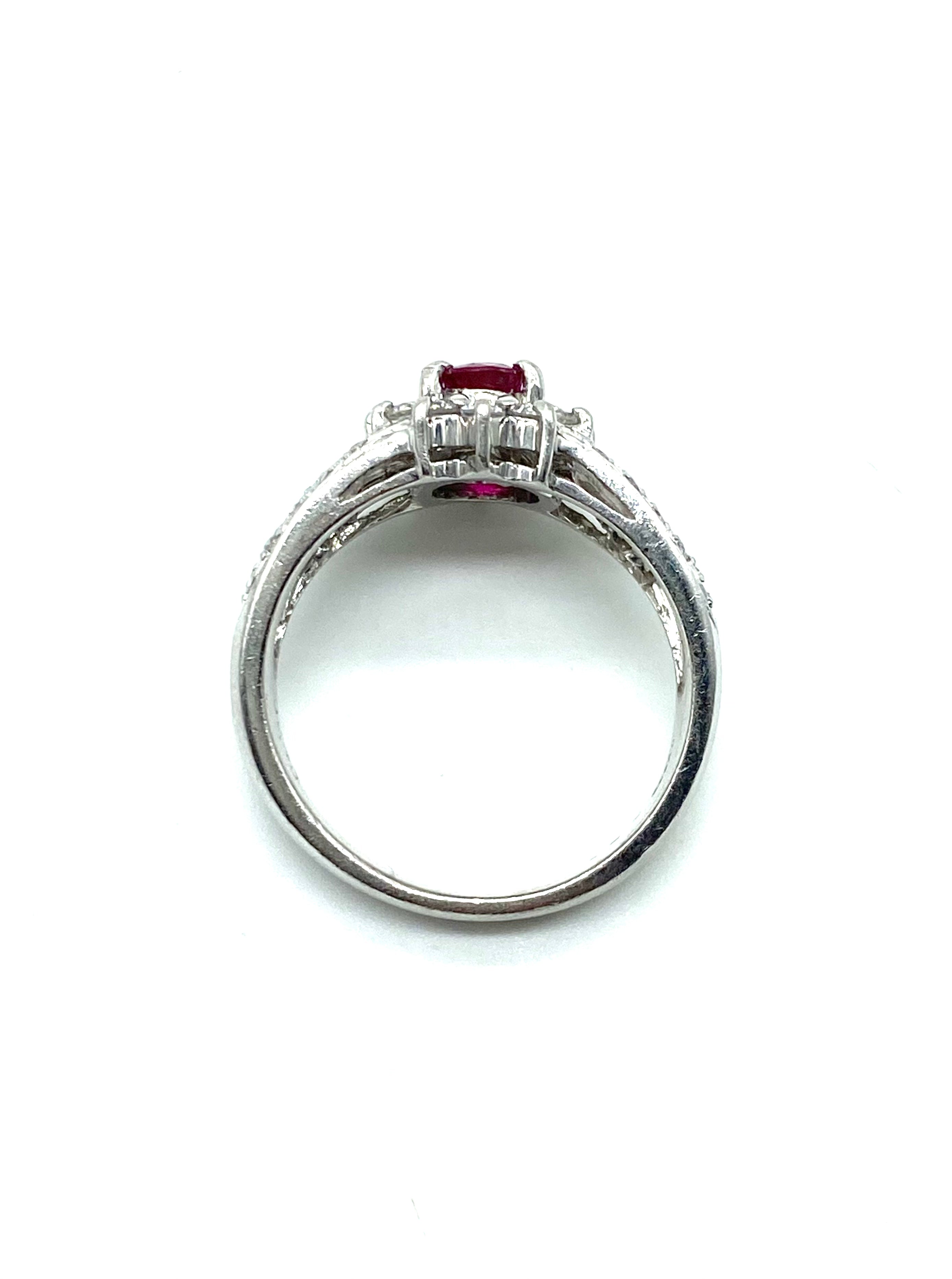 Exquisite Ruby and Diamond Ring for Women - 14K Gold Vintage Engagement Jewelry Gift - Perfect for Weddings, Anniversaries & Special Occasions