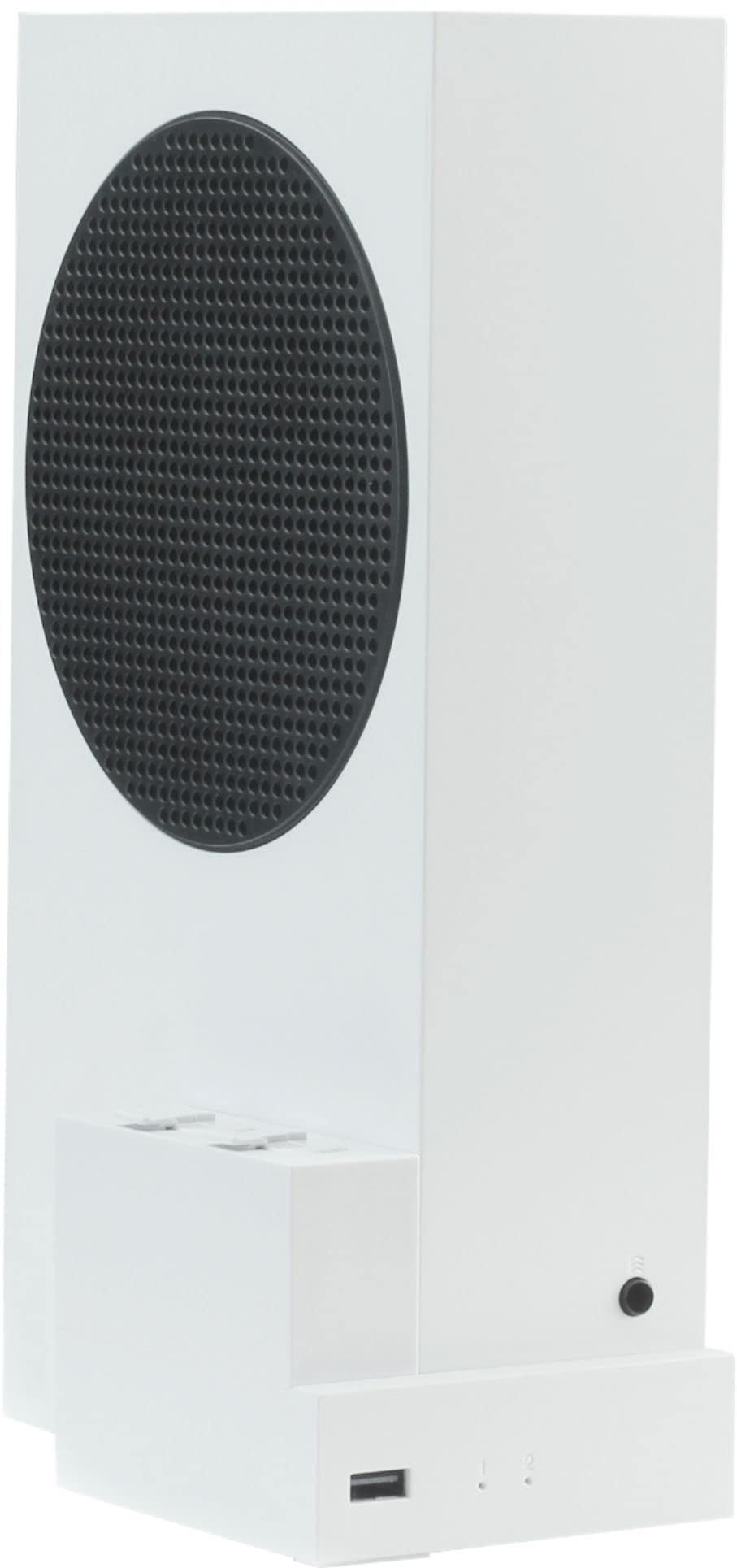 Insignia Side Dock Dual Battery Charger for Xbox Series S - White | Fast Charging Station for Xbox Controllers | Perfect for Gaming Sessions & Multiplayer Setups