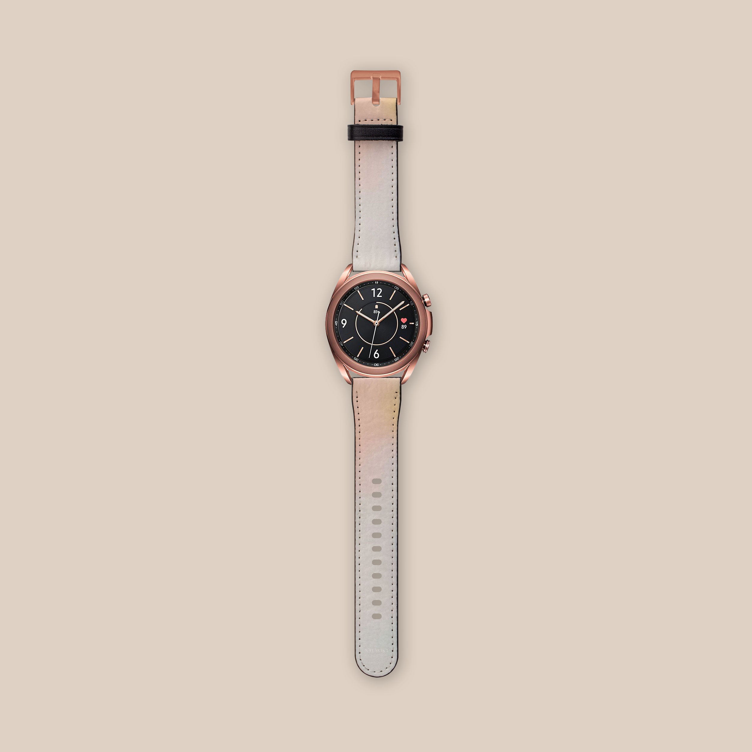 Dreamy Pastel Galaxy Watch Band - Soft Silicone Strap for Samsung Galaxy Watch 4/5/6 - Stylish & Comfortable for Women & Men - Perfect for Workouts, Running & Everyday Wear