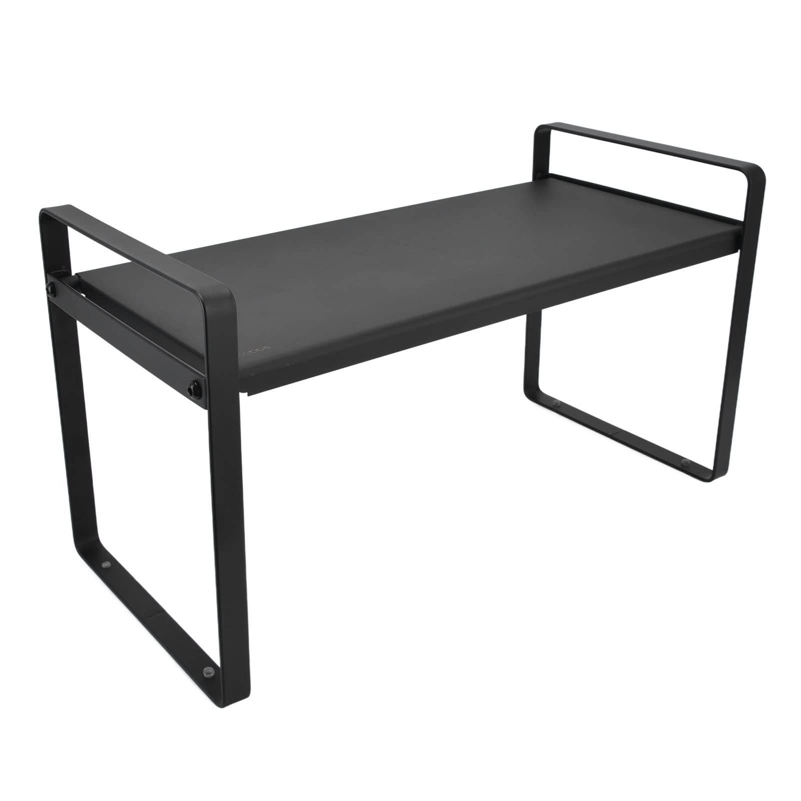 Modern Black Carbon Steel Kitchen Shelf - 27x51cm Easy Mount Wall Shelf for Bathroom, Office & Kitchen Storage - Durable & Stylish Organizer for Spices, Books & Decor