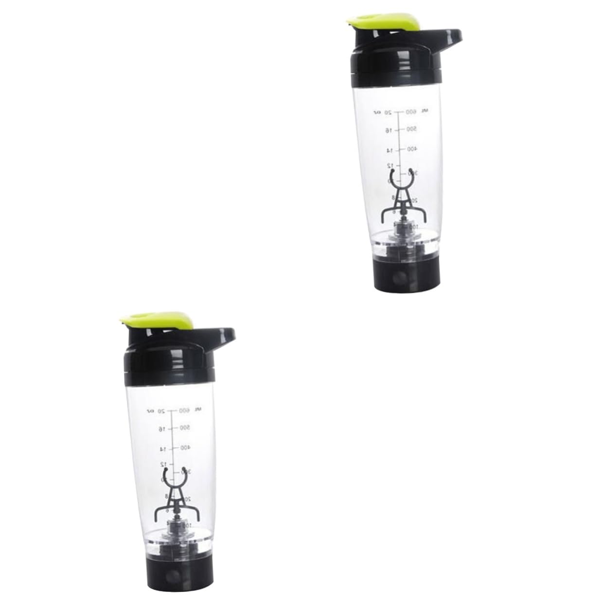 MAGICLULU 2-Pack Electric USB Protein Shaker Bottle - Portable Handheld Blender Cup for Protein Shakes, Smoothies & Meal Replacement Drinks - Perfect for Gym, Workout & Travel
