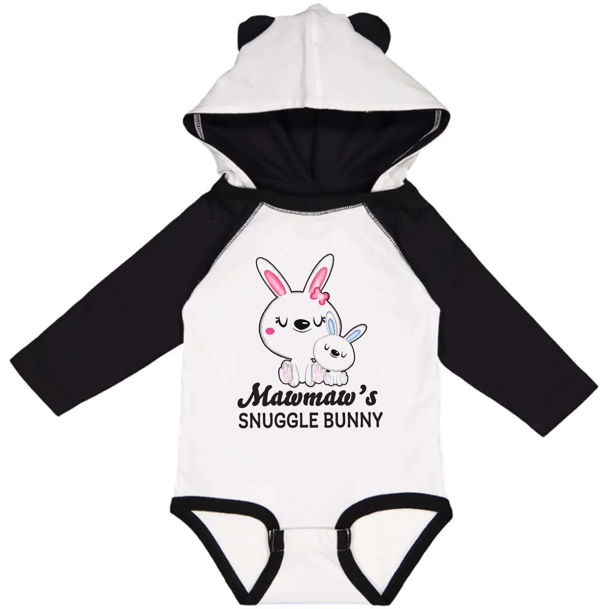 Inktastic Mawmaws Snuggle Bunny Easter Long Sleeve Baby Bodysuit - Cute Easter Outfit for Newborns & Infants | Perfect for Easter Photos, Family Gatherings & Spring Celebrations
