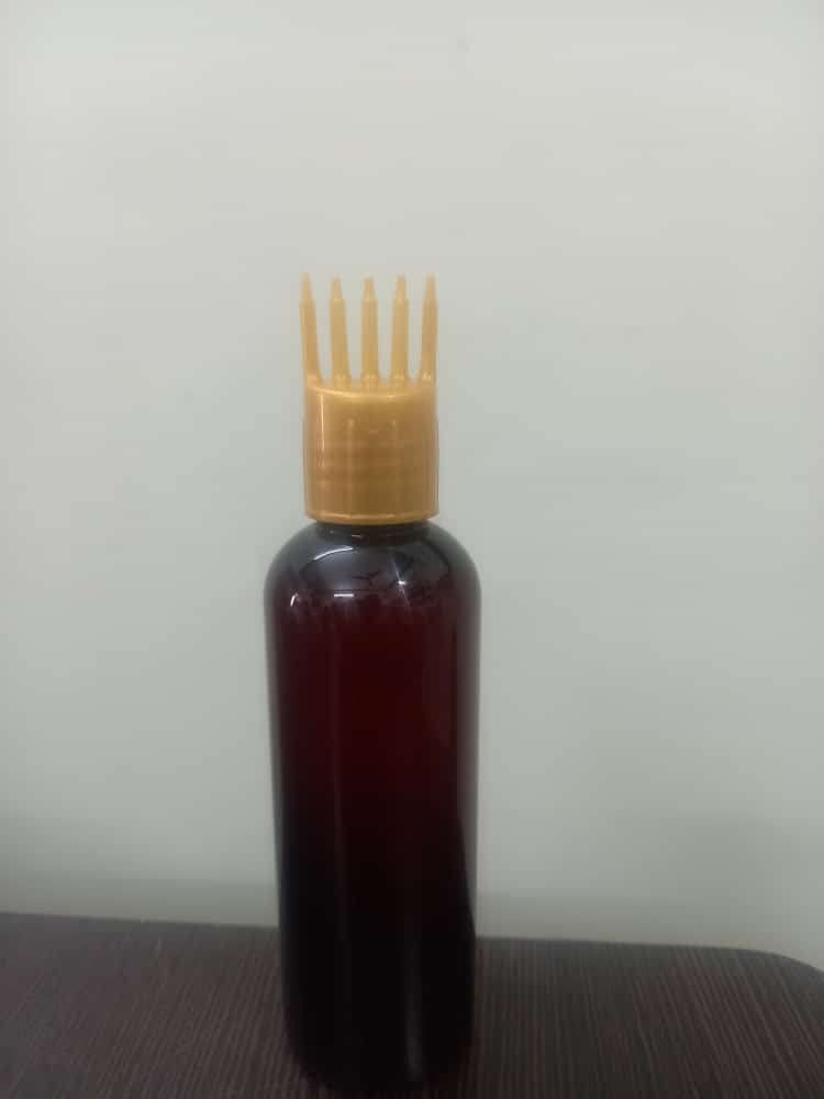 Bry Bottles - 100ml Empty Boston Amber Glass Bottles with Golden Comb Applicator (12-Pack, Clear Transparent) for Essential Oils, DIY Skincare & Travel Toiletries