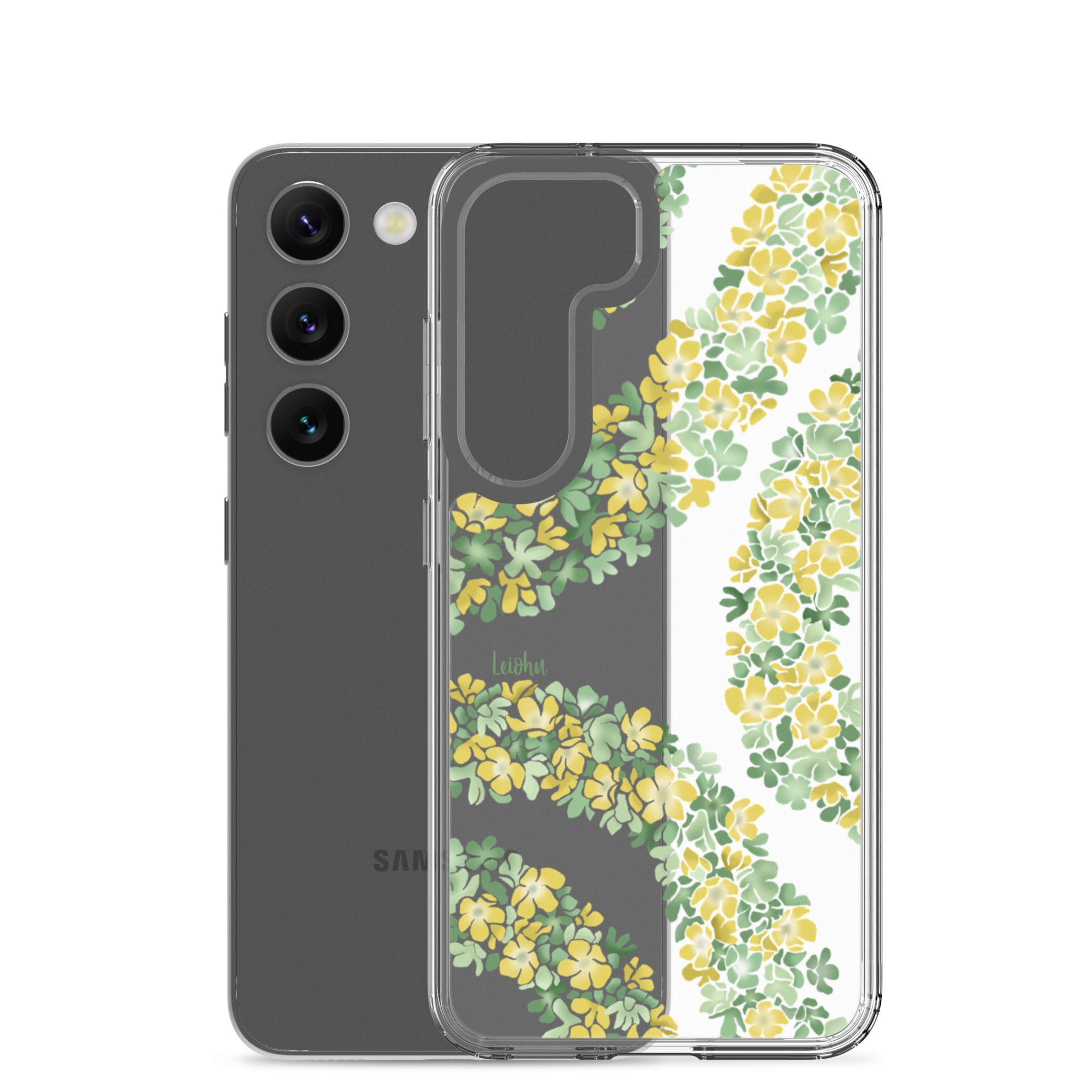Double Pakalana Clear Case for Samsung Galaxy - Slim Protective Phone Cover for Everyday Use & Travel