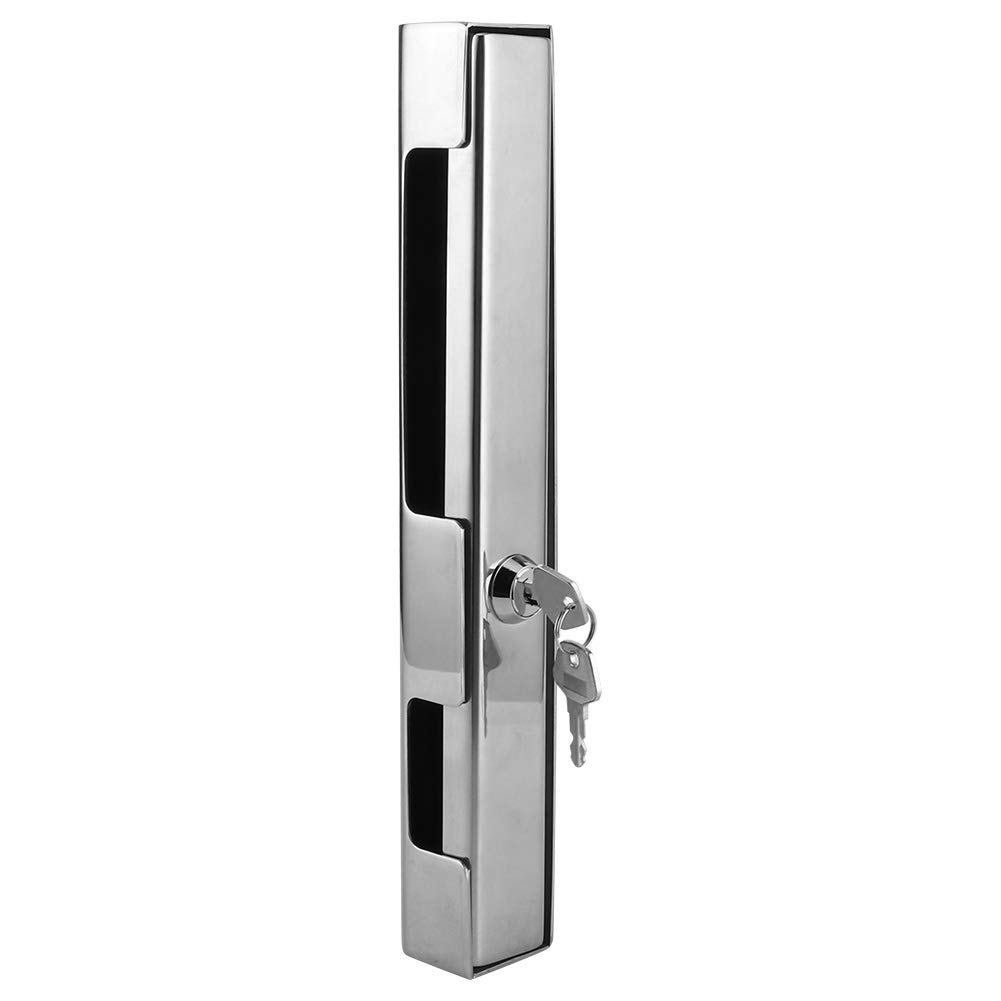 Akozon High-Security Stainless Steel Outboard Motor Lock with 2 Keys - Anti-Theft Marine Engine Lock for Boats, Yachts & Watercraft Protection