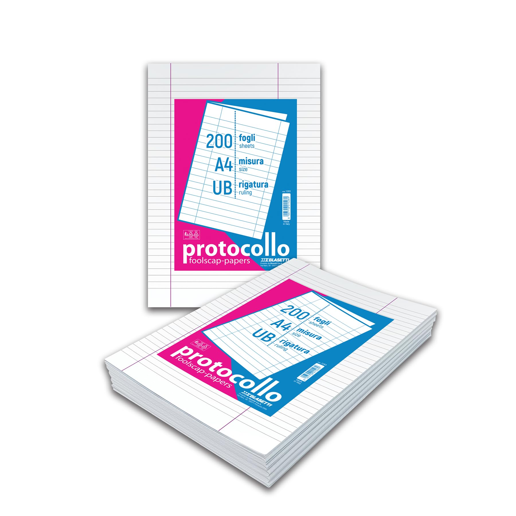 Premium A4 Writing Paper - 80 Sheets, 100 GSM, Lined & Blank Pages for Journaling, Note Taking, and Letter Writing - Ideal for Students, Office, and Home Use