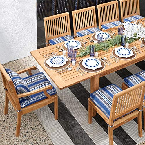 Set of 4 White Woven Round Bead-Rimmed Placemats - Elegant Table Setting for Dining Room, Kitchen, or Party Decor - Imported