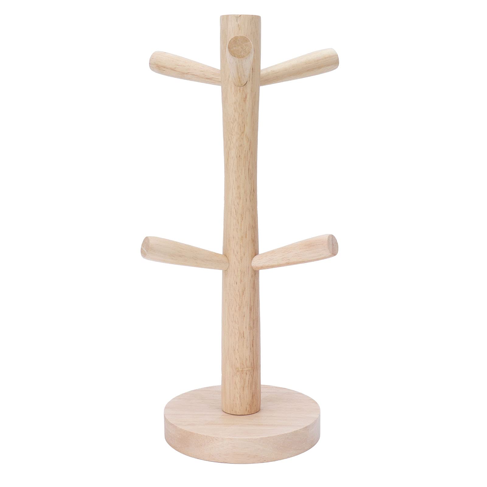 Wooden Mug Rack - Durable & Space-Saving Cup Holder for Coffee & Tea Mugs - Perfect for Kitchen, Office & Cafe Storage & Display