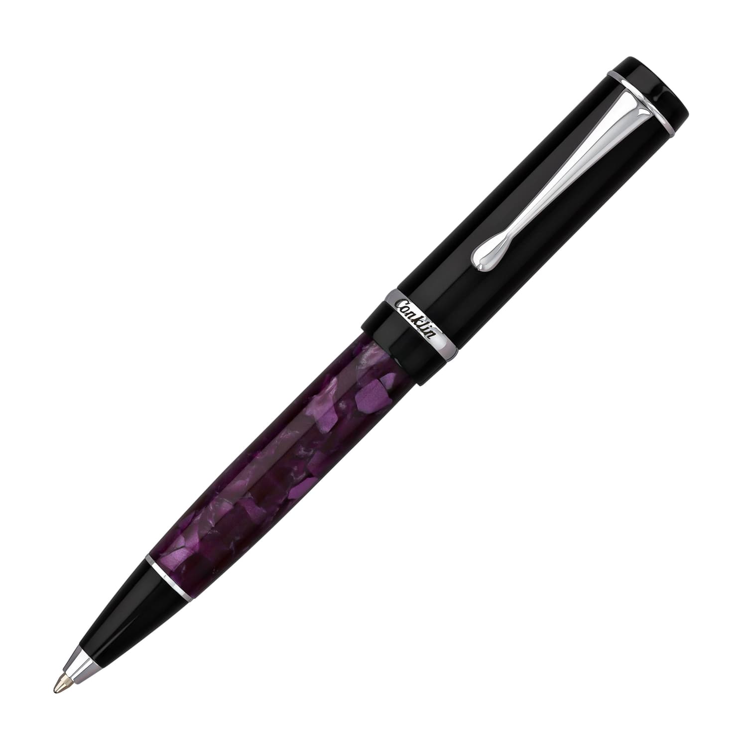 Conklin Duragraph Ballpoint Pen - Purple Nights Luxury Writing Instrument for Professionals & Students | Perfect for Office, Journaling & Gift Giving