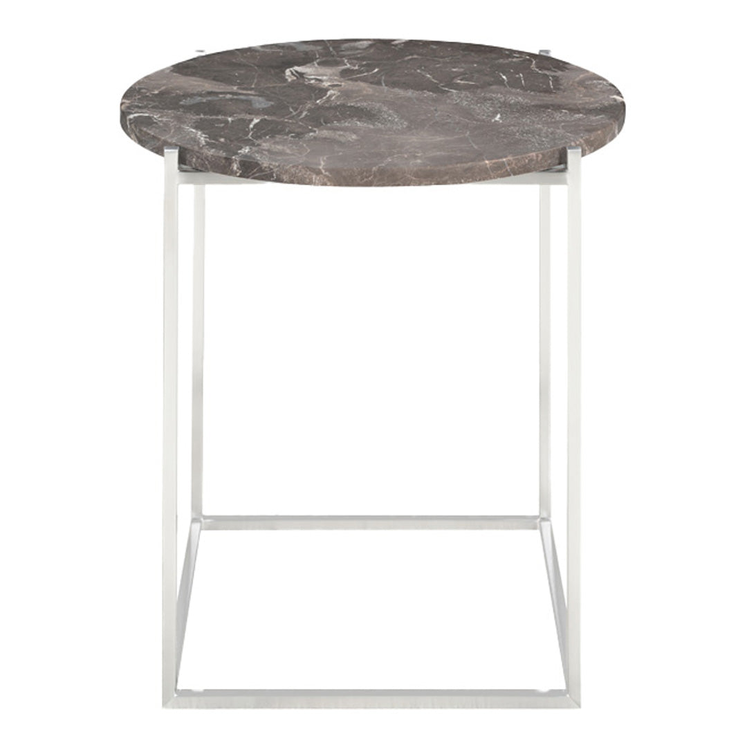Modern Round Side Table - Small Accent End Table for Living Room, Bedroom, or Office - Perfect for Coffee, Books, and Decor