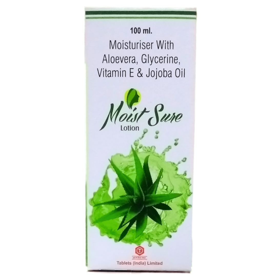 Moist Sure Lotion - Hydrating Body Lotion with Aloe Vera, Glycerin, Vitamin E & Jojoba Oil for Deep Nourishment & Dry Skin Care (Pack of 2) | Perfect for Daily Moisturizing, After Shower & Winter Skin Protection