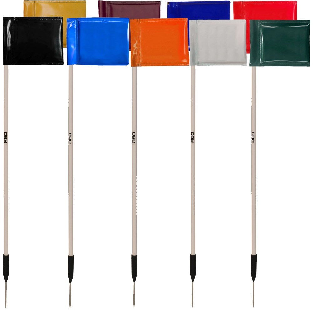 Premium Sideline Pole with Heavy-Duty Rigid Flag - Perfect for Football, Soccer, and Sports Field Marking