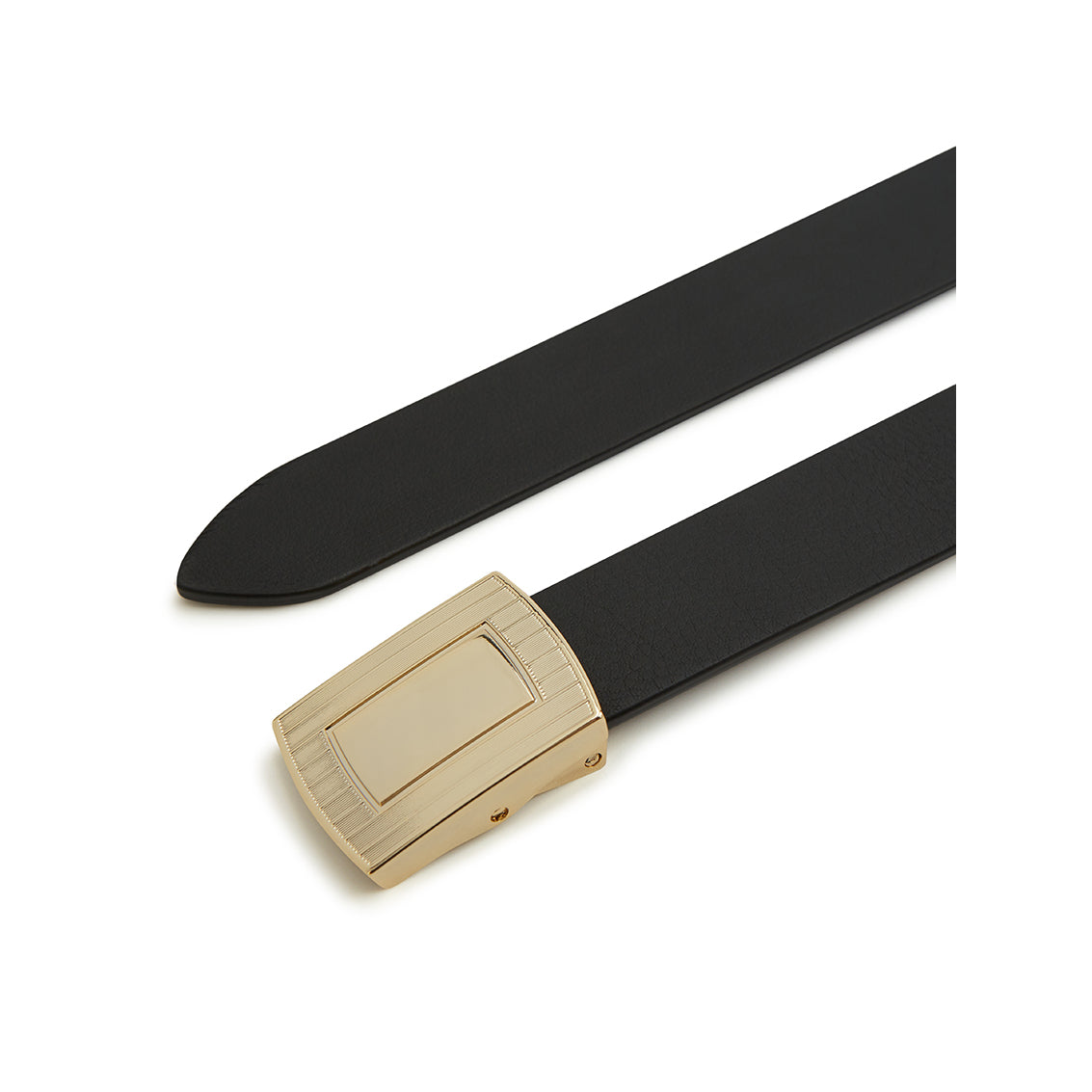 Premium Narrow Nappa Calf Leather Belt for Men - Slim Dress Belt with Classic Buckle - Perfect for Business Attire, Office Wear & Formal Occasions