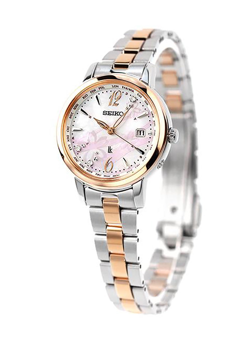 SEIKO LUKIA 2023 SAKURA BLOOMING LIMITED EDITION SSVV080 Ladies Watch - Japanese Made JDM Automatic Movement - Perfect for Women's Fashion, Office Wear & Special Occasions