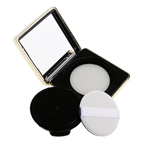 Luxury Square Empty Portable Air Cushion Puff Case - Black BB Cream Container | Perfect for Travel, Makeup Touch-Ups & On-The-Go Beauty Essentials