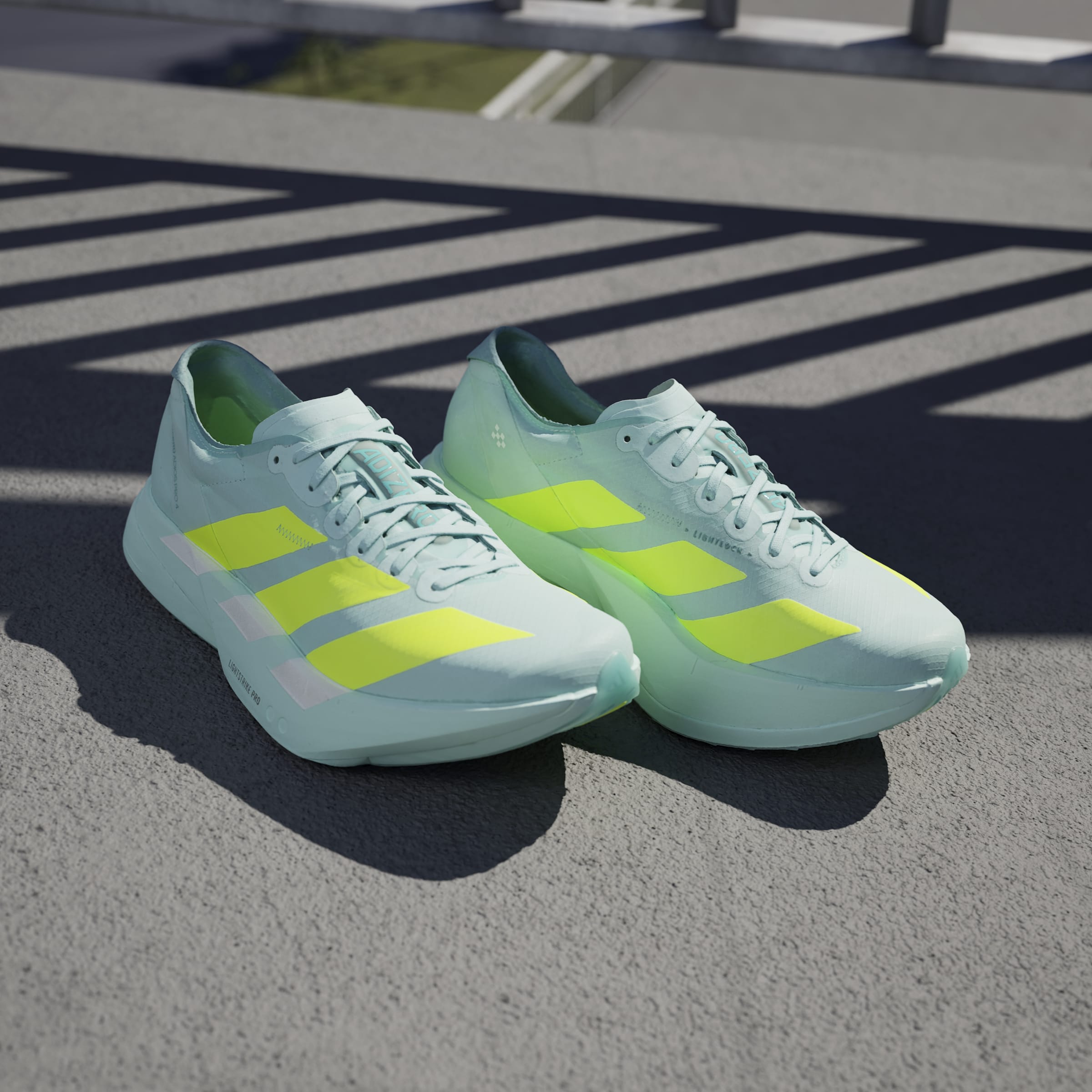 Women's Adizero Adios Pro 4 Running Shoes - Lightweight Performance Sneakers for Marathon & Training (SEFLAQ/LUCLEM/MINTON) | Perfect for Road Racing & Long Distance Running