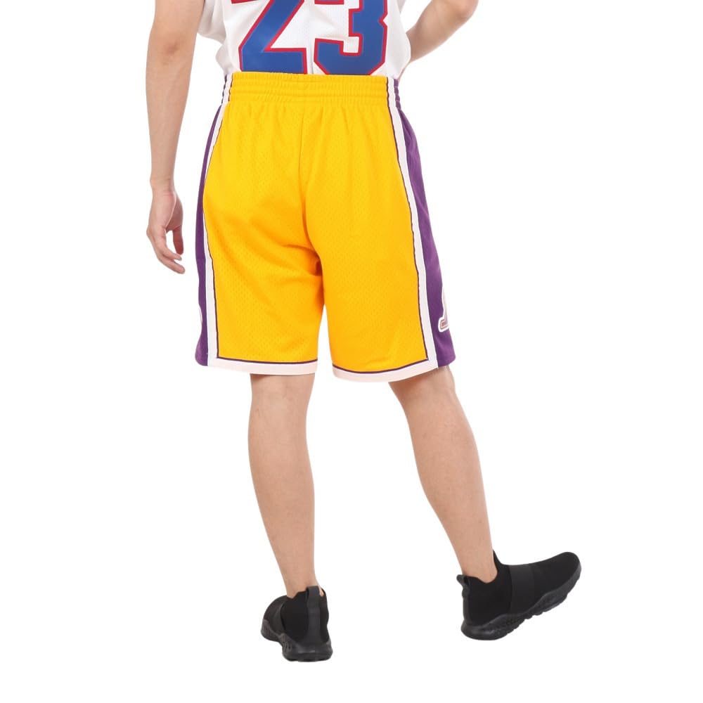 Mitchell & Ness NBA Swingman Shorts - Los Angeles Lakers 2009 Edition | Authentic Basketball Shorts for Men | Perfect for Games, Workouts & Casual Wear