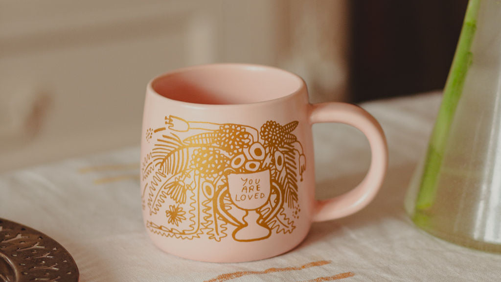 You Are Loved Coffee Mug - Inspirational Ceramic Cup for Tea & Hot Drinks - Perfect Gift for Mom, Wife, or Best Friend - Ideal for Home, Office & Cozy Moments