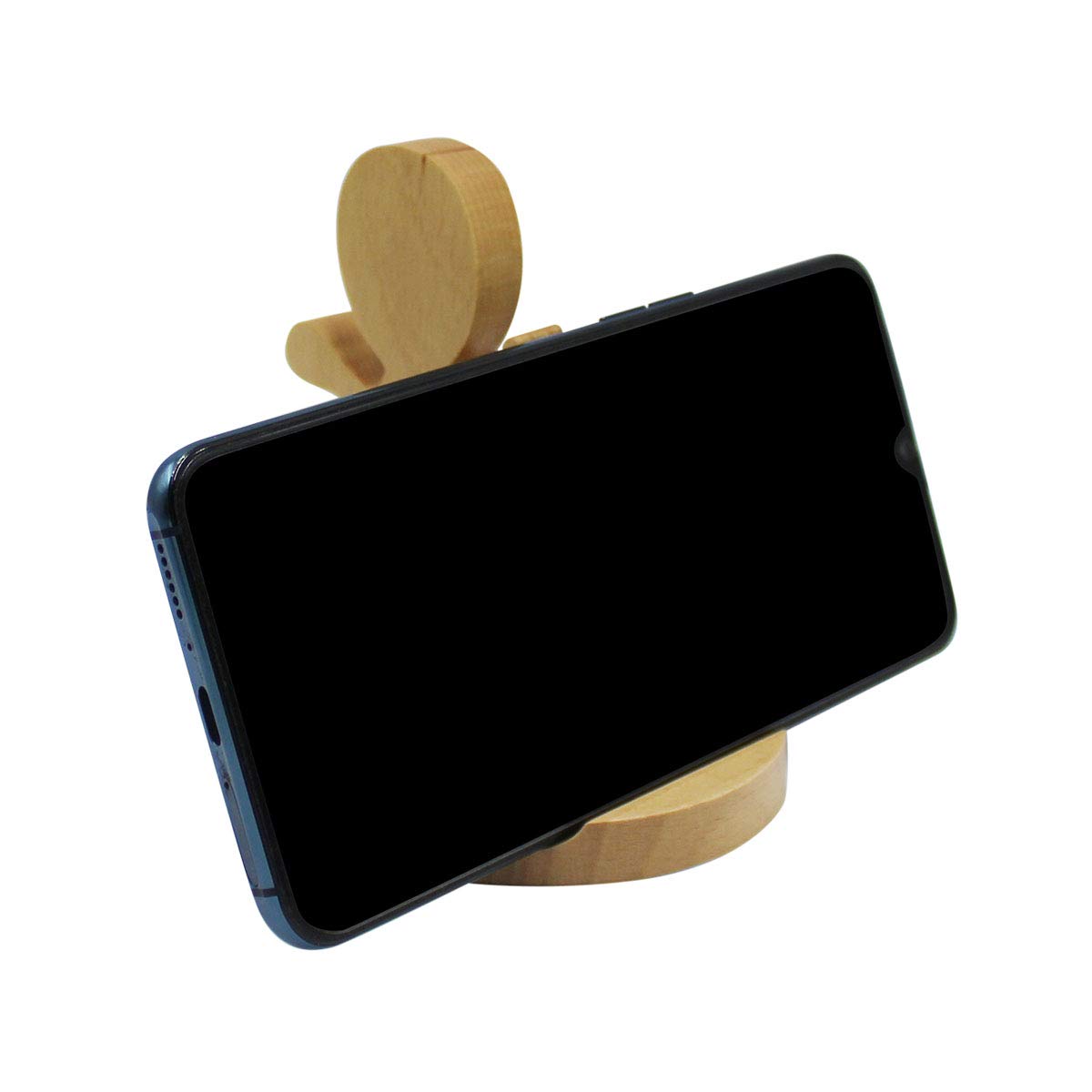 Wooden Phone Stand for Desk - Cute Animal Cell Phone Holder Compatible with All Smartphones | Perfect for Home, Office, and Car Use
