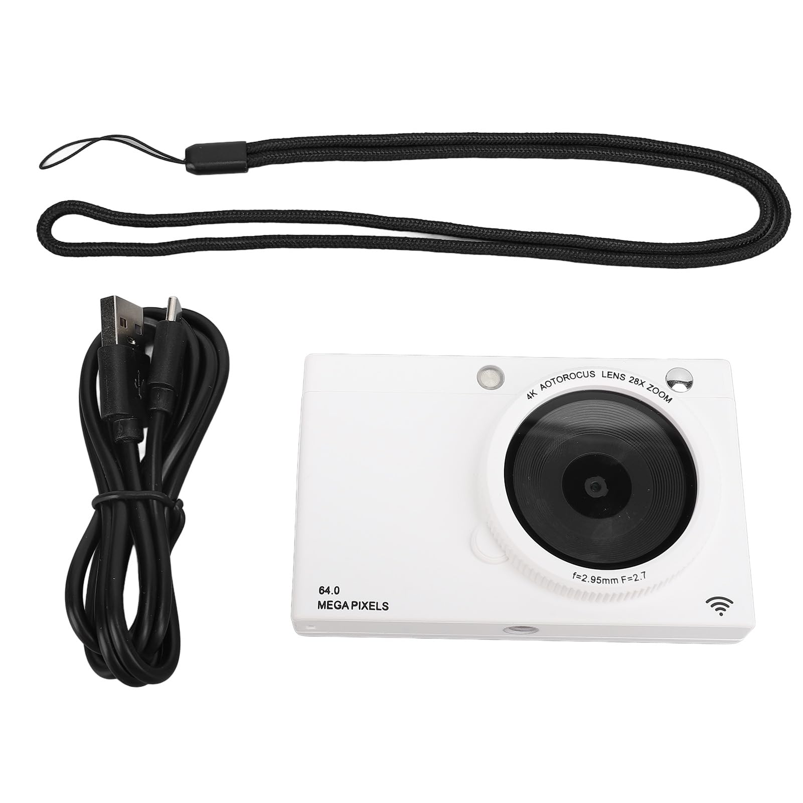 D7 4K Digital Camera for Photography & Vlogging - 64MP, 28X Zoom, Autofocus, Anti-Shake, Built-in Flash | Compact Point & Shoot Camera for Travel, YouTube Videos, and Everyday Photography