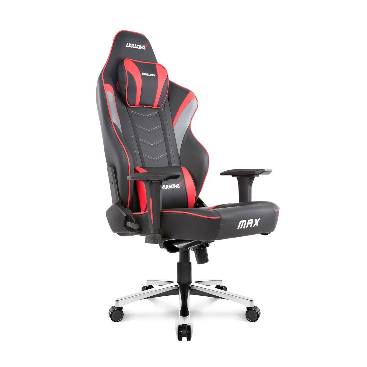 AKRACING MAX Series Ergonomic Gaming Chair - Red | High Back Racing Style with Lumbar Support | Perfect for PC, Office & Esports Gamers
