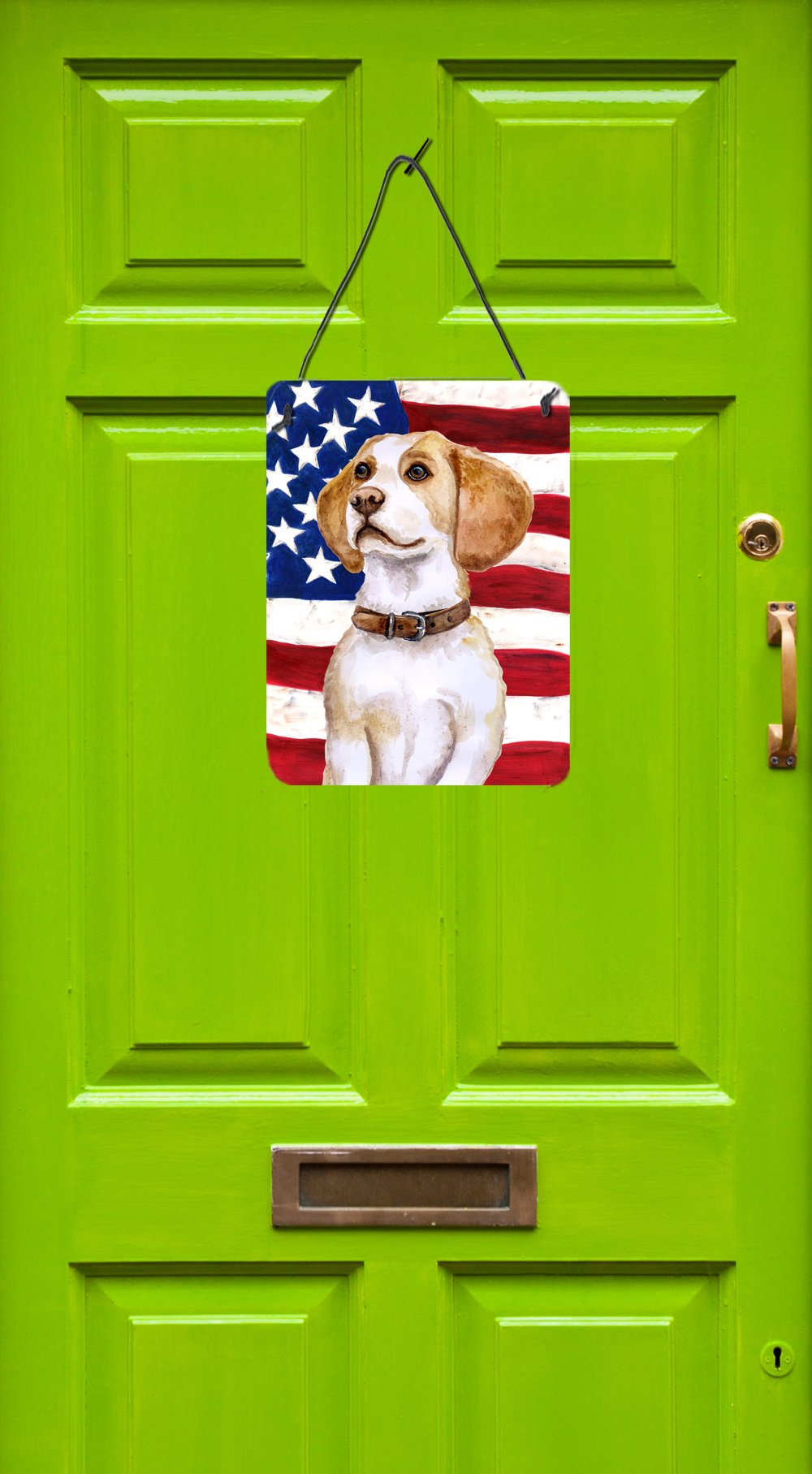 Beagle Patriotic Wall Decor - 12x16 Aluminum Metal Sign for Kitchen, Bar, Bathroom & Front Door | Durable Home & Outdoor Plaque | Perfect for Pet Lovers & American Flag Enthusiasts