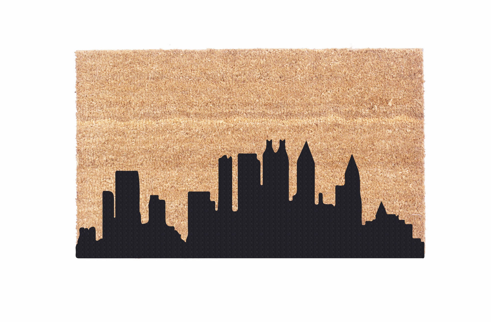 Stylish City Skyline Coco Doormat - Non-Slip Entryway Rug for Home & Office Decor - Perfect for Front Door, Patio, and Indoor Use