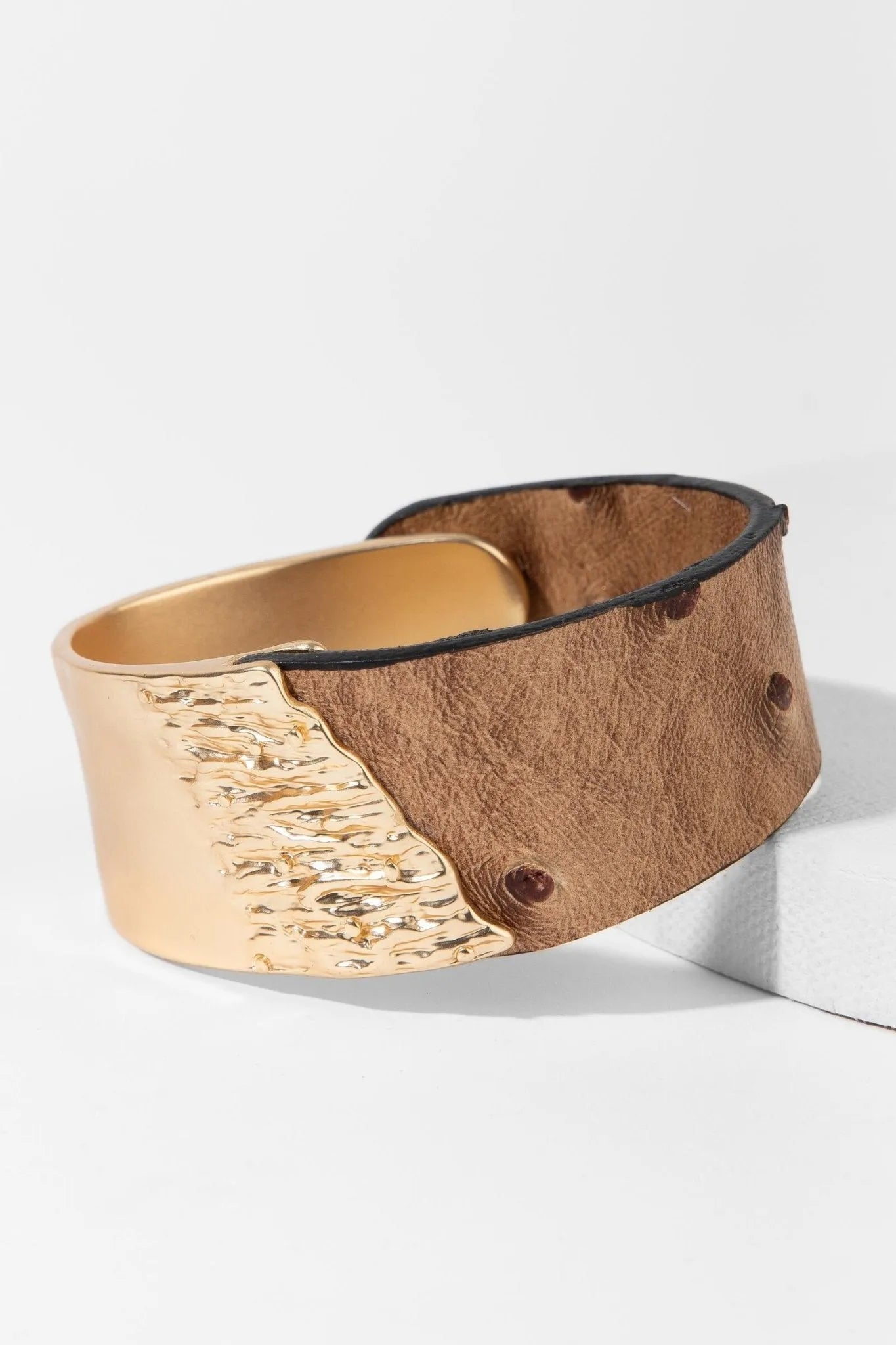 Wild Ways Stainless Steel Leather Bracelet for Men - Adjustable Biker Cuff with Engraved Design - Perfect for Motorcycle Riders & Outdoor Adventures