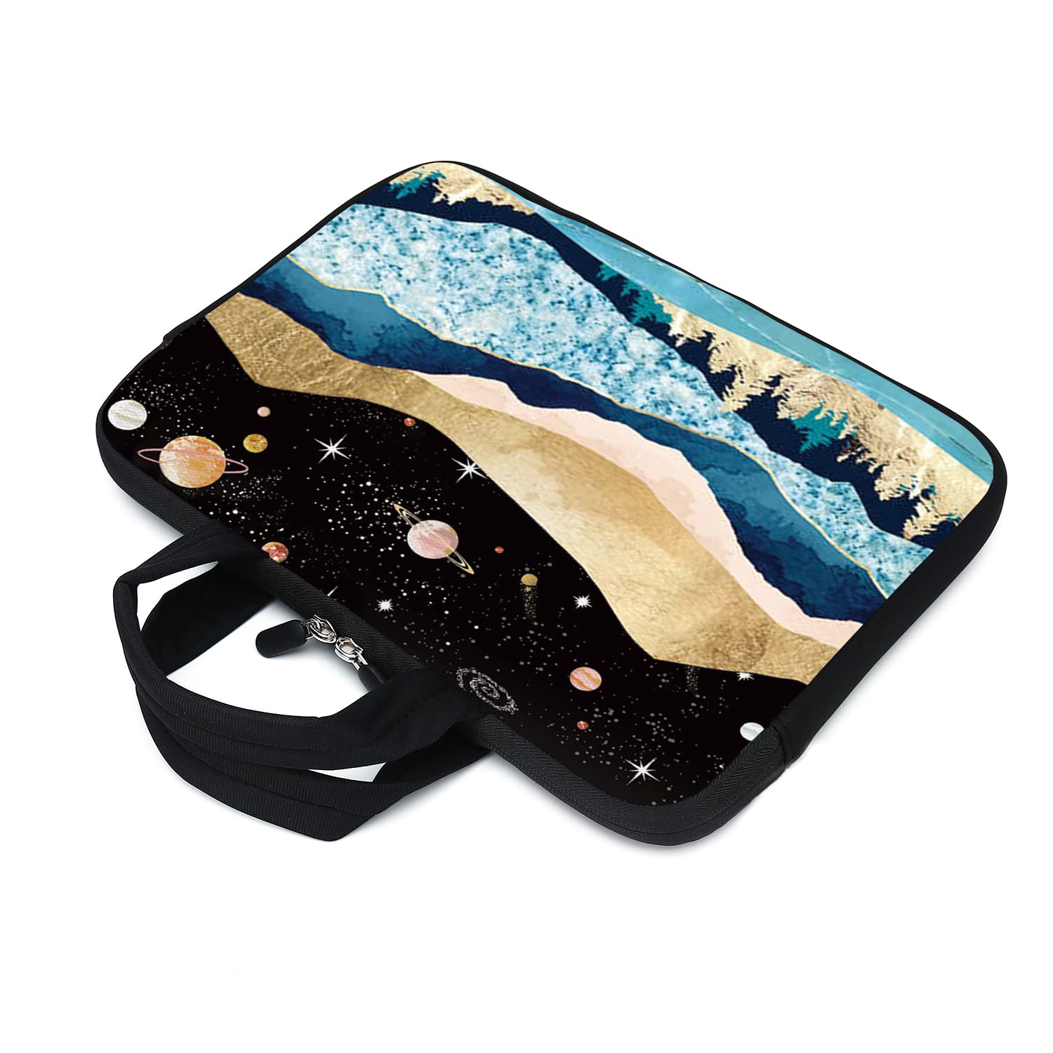 11.6-12.1 Inch Neoprene Laptop Sleeve Case for Chromebook, Notebook & Tablet - Lightweight Protective Carrying Bag for Men, Women & Kids - Perfect for School, Office & Travel (Mountains Design)