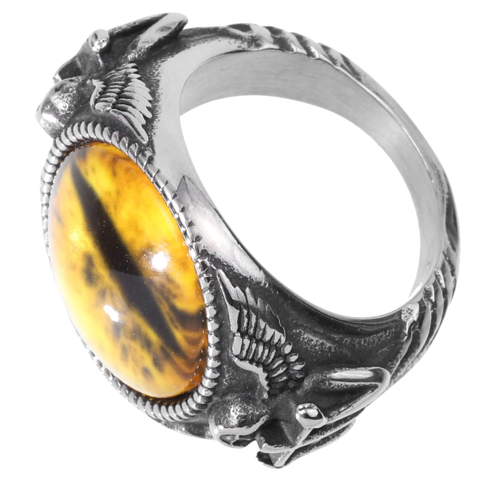 Evil Eye Ring for Women & Men - Stainless Steel Turkish Evil Eye Jewelry for Protection & Good Luck - Perfect for Gifts, Fashion Accessories & Spiritual Healing