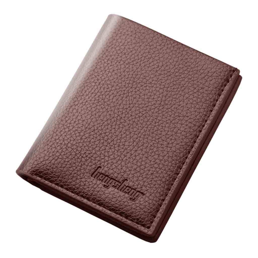 Ultra-Thin Vertical Card Wallet for Men - Slim RFID Blocking Small Wallet with Coin Pocket | Perfect for Travel, Business & Everyday Use
