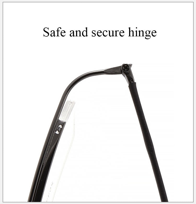 Bclear Sc2533 Men's Semi Rim Square Titanium Alloy Eyeglasses – Lightweight & Durable Frames for Work, Reading & Everyday Wear