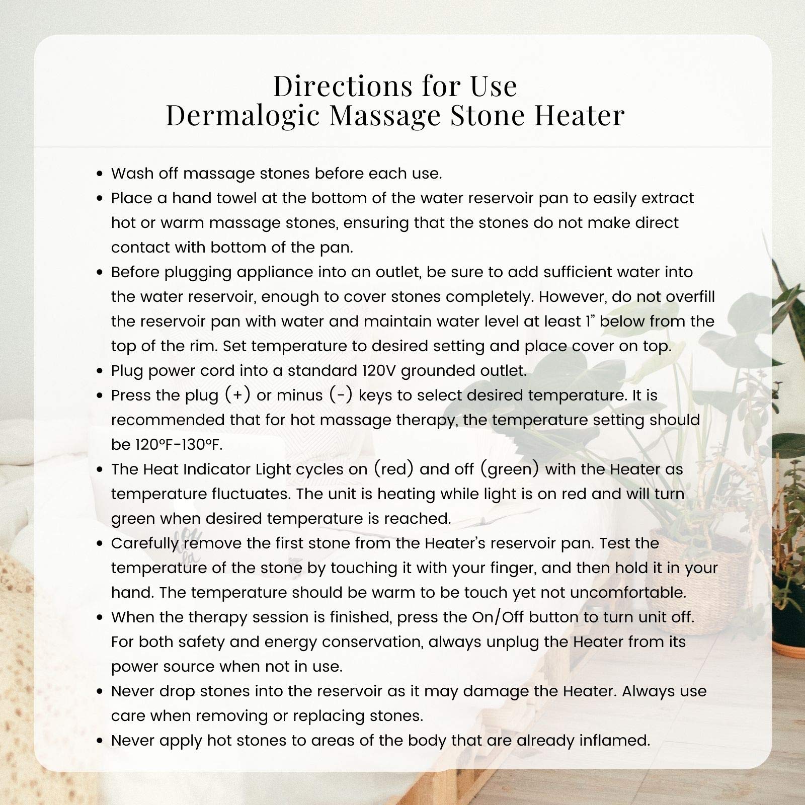 Professional Spa Stone Warmer - Adjustable Temperature 8 Quart Large Capacity Massage Stone Heater for Hot Stone Therapy, Aromatherapy & Relaxation - Perfect for Spa, Salon & Home Use (White)