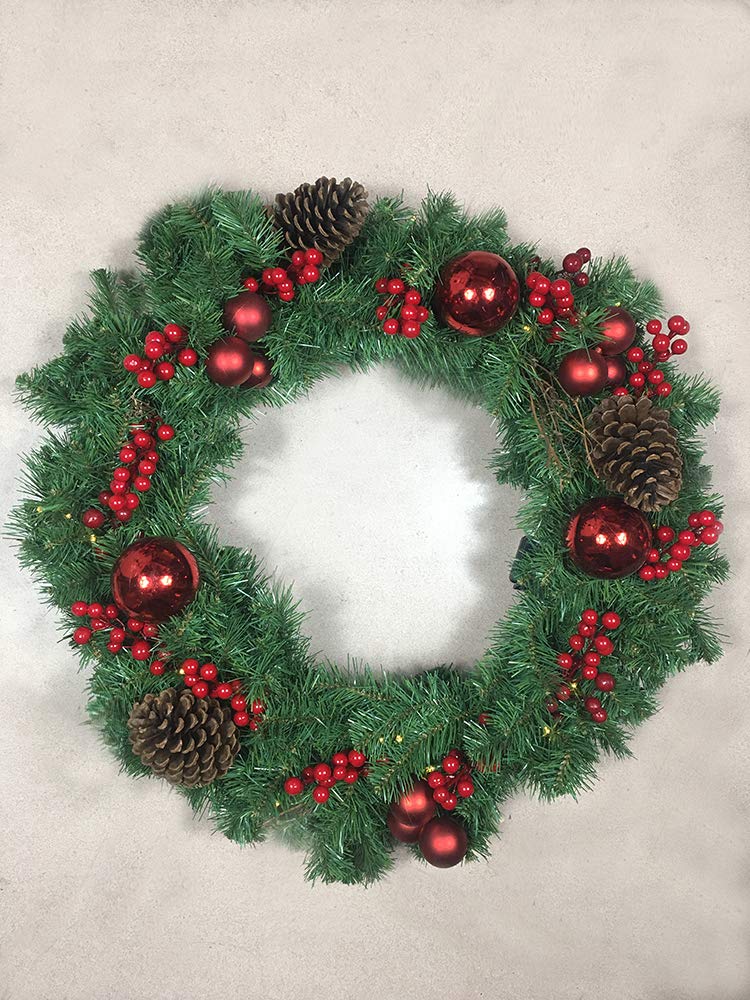 24 Pcs Artificial Christmas Berries Stems - Red Berry Branches for Holiday Tree Decorations, DIY Crafts, Wreaths and Festive Home Decor (Perfect for Christmas, Winter Weddings & Seasonal Centerpieces)