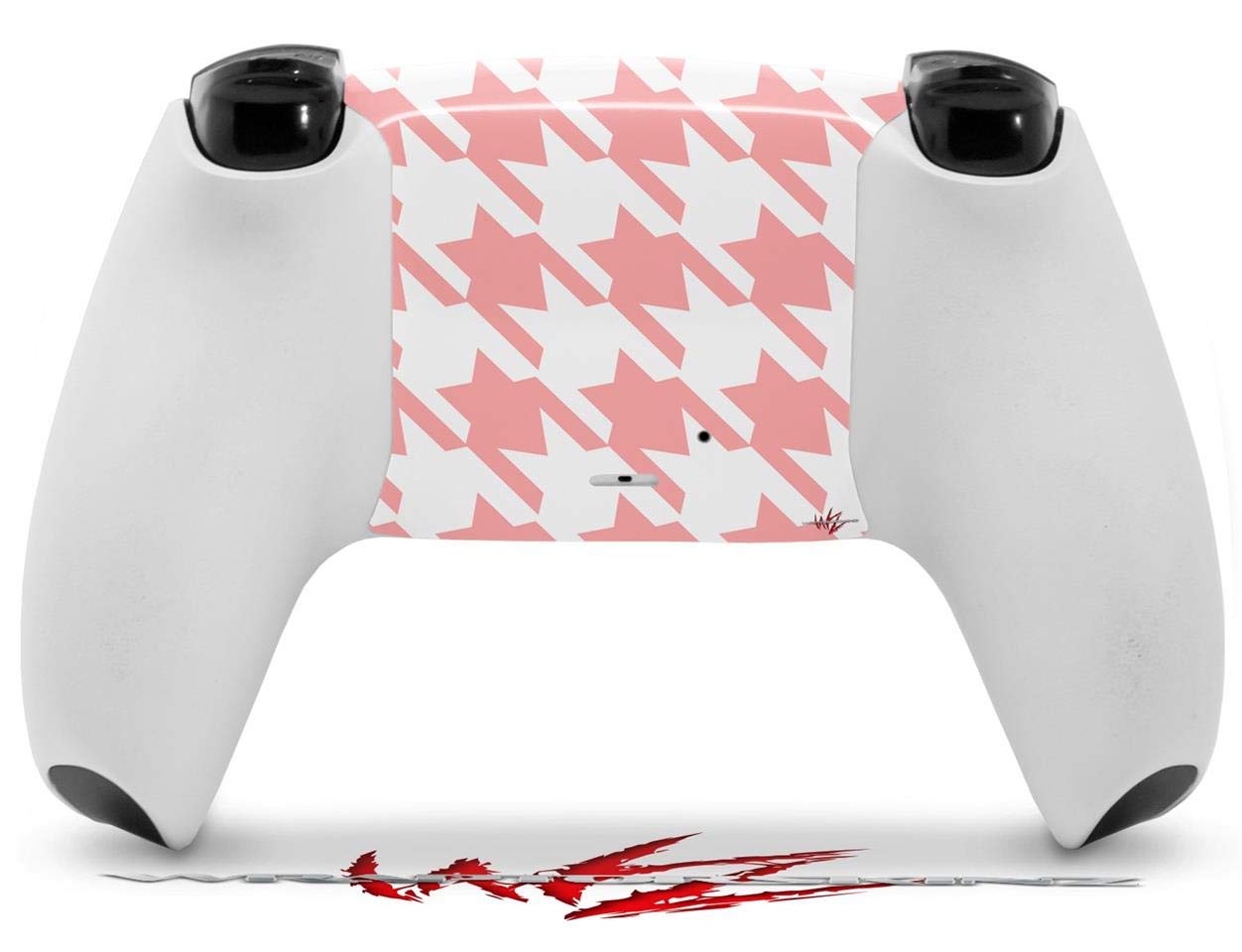 Sony PS5 DualSense Skin Wrap - Houndstooth Pink for Gaming & Protection