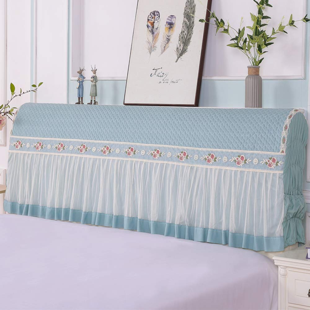 Renbin Stretch Headboard Cover Protector - Dustproof Slipcover for Bed Headboards, Blue, 180cm - Perfect for Bedroom Decor & Dust Protection