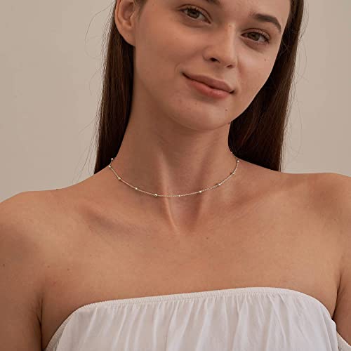 beaded chain-silver