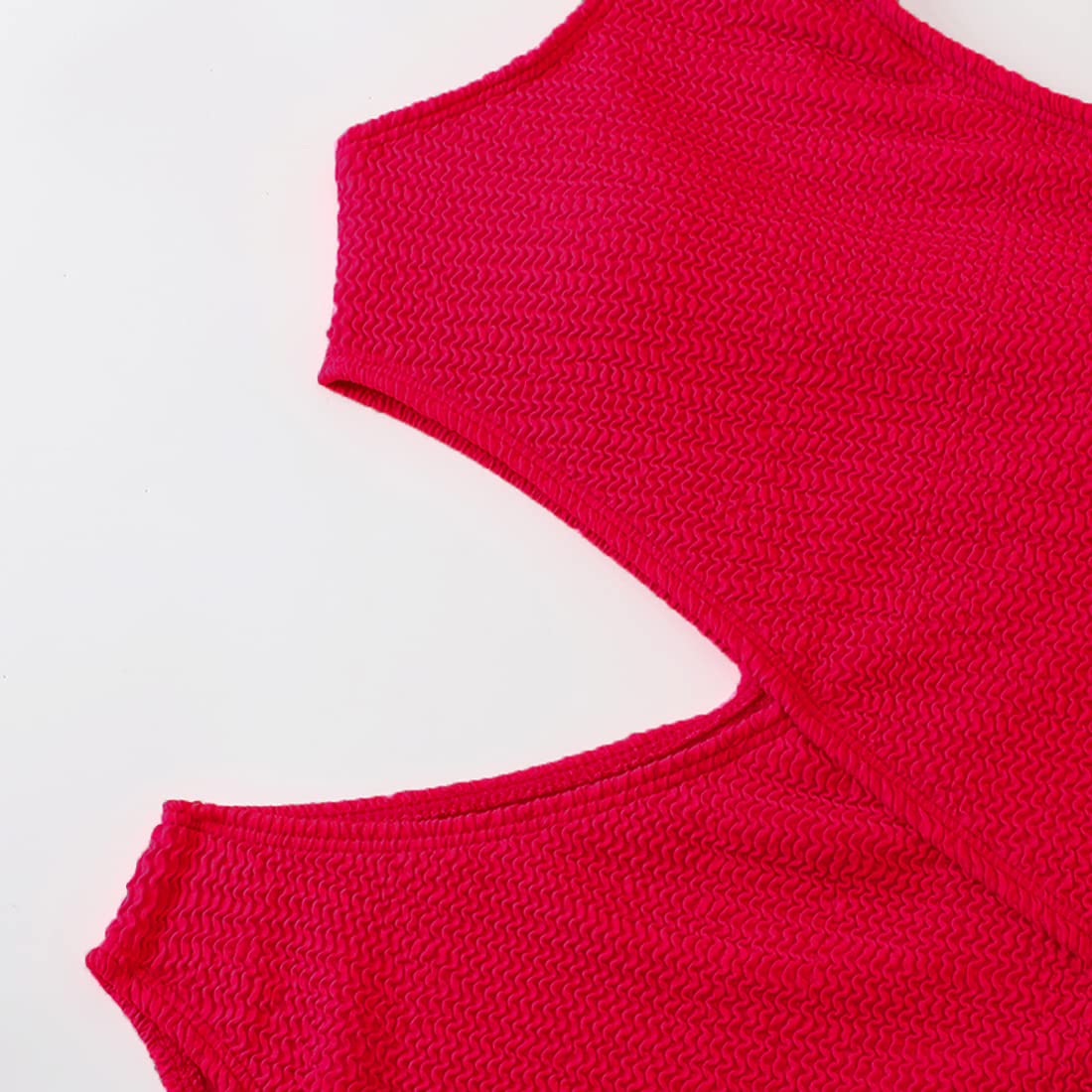 Limeeke Women's One Shoulder Cutout Monokini Swimsuit - Sexy Ribbed One Piece Bathing Suit for Beach, Pool Party & Summer Vacation