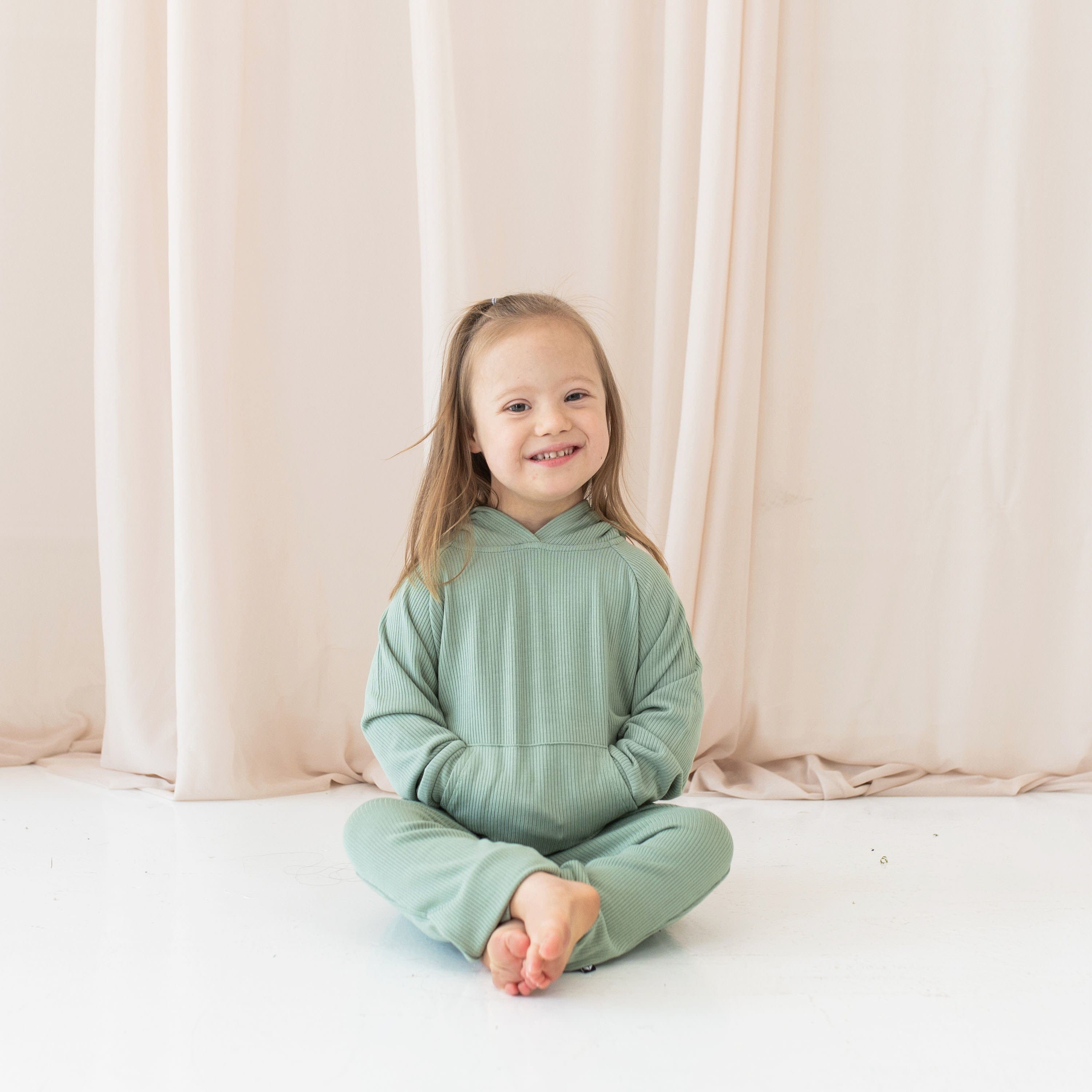 Stylish Ribbed Jogger Pants in Thyme Green - Comfortable Lounge & Workout Pants for Women | Perfect for Yoga, Running, and Casual Wear