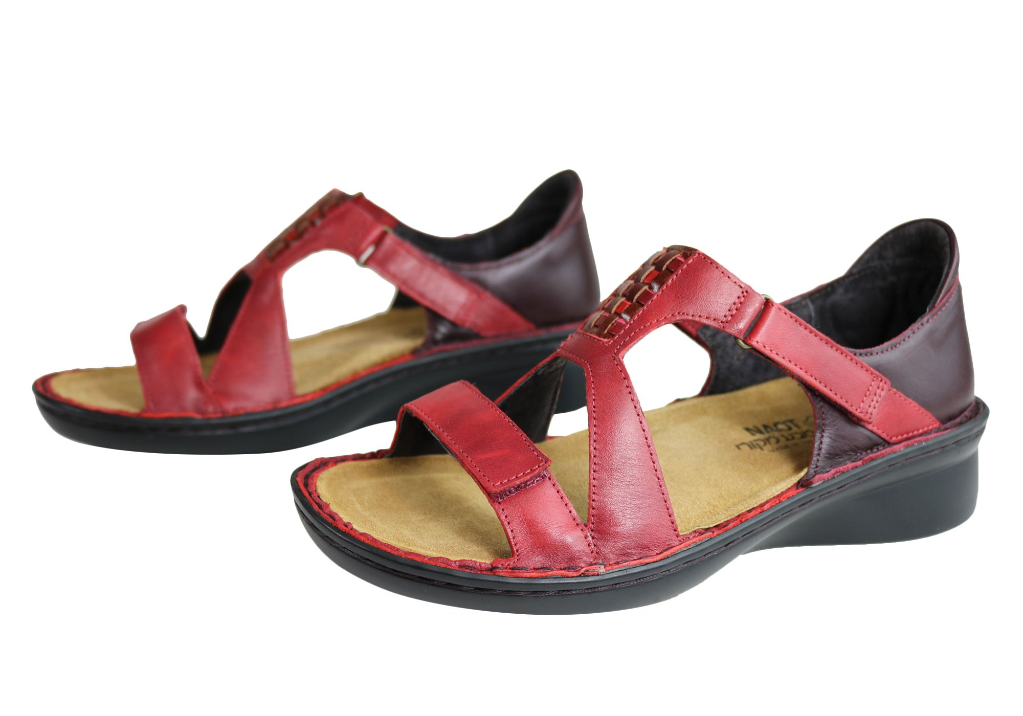 Naot Figaro Women's Leather Comfort Sandals - Wide Fit, Orthotic Friendly - Perfect for Walking, Travel & Casual Wear