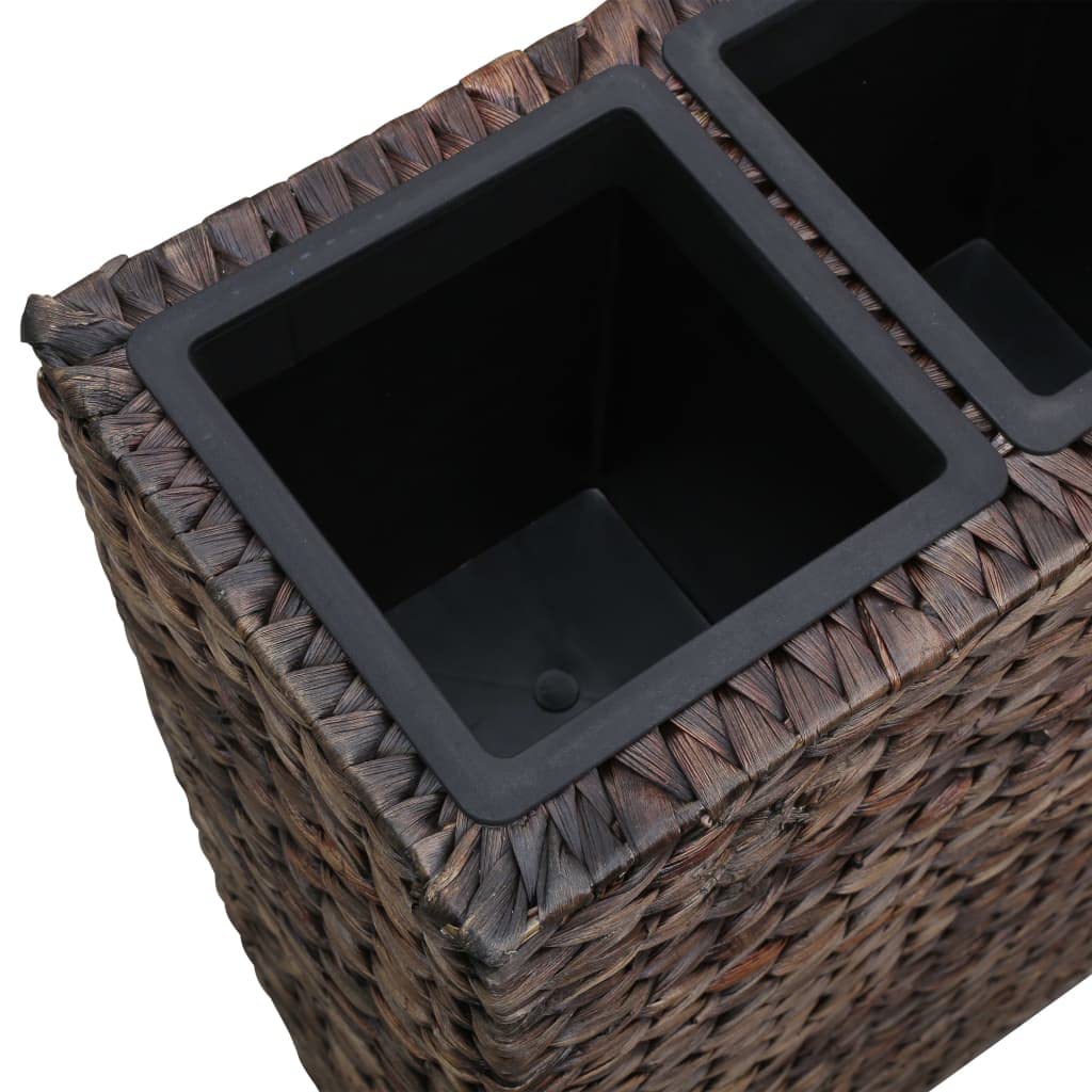 Eco-Friendly Water Hyacinth Raised Garden Bed with 4 Removable Pots - Versatile Indoor Planting Solution for Herbs, Flowers & Small Plants - Perfect for Home, Apartment & Office Decor