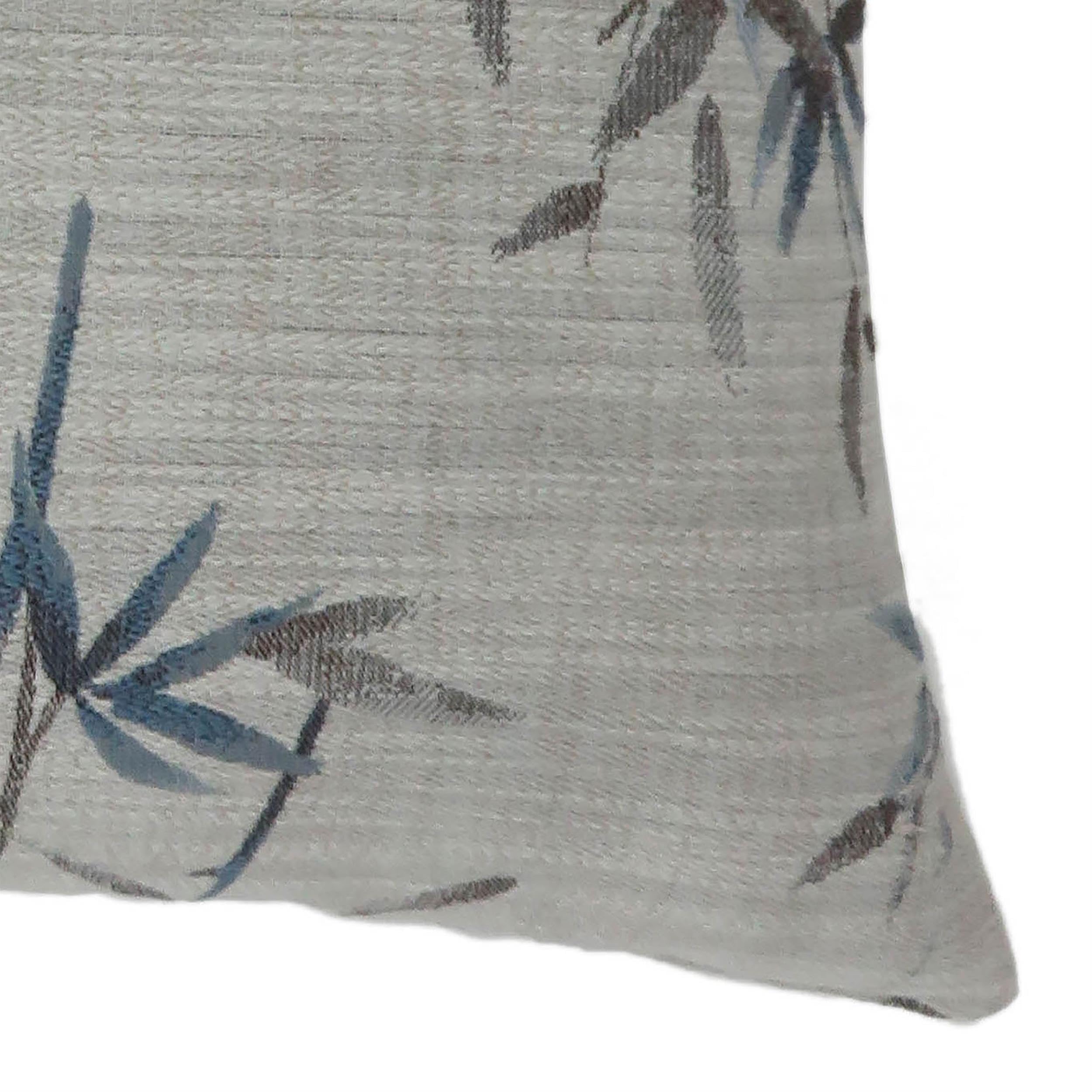 Furniture of America Davenport Fabric Large Throw Pillow Set of 2 - Blue Decorative Cushions for Sofa, Bed & Living Room