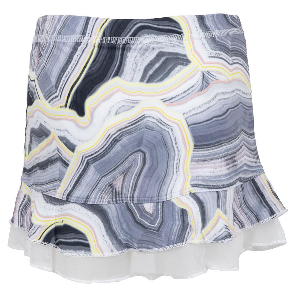 Girls' UV Protection Colorful Ruffle Tennis Skort - Quartz | Perfect for Tennis, Golf & Outdoor Activities