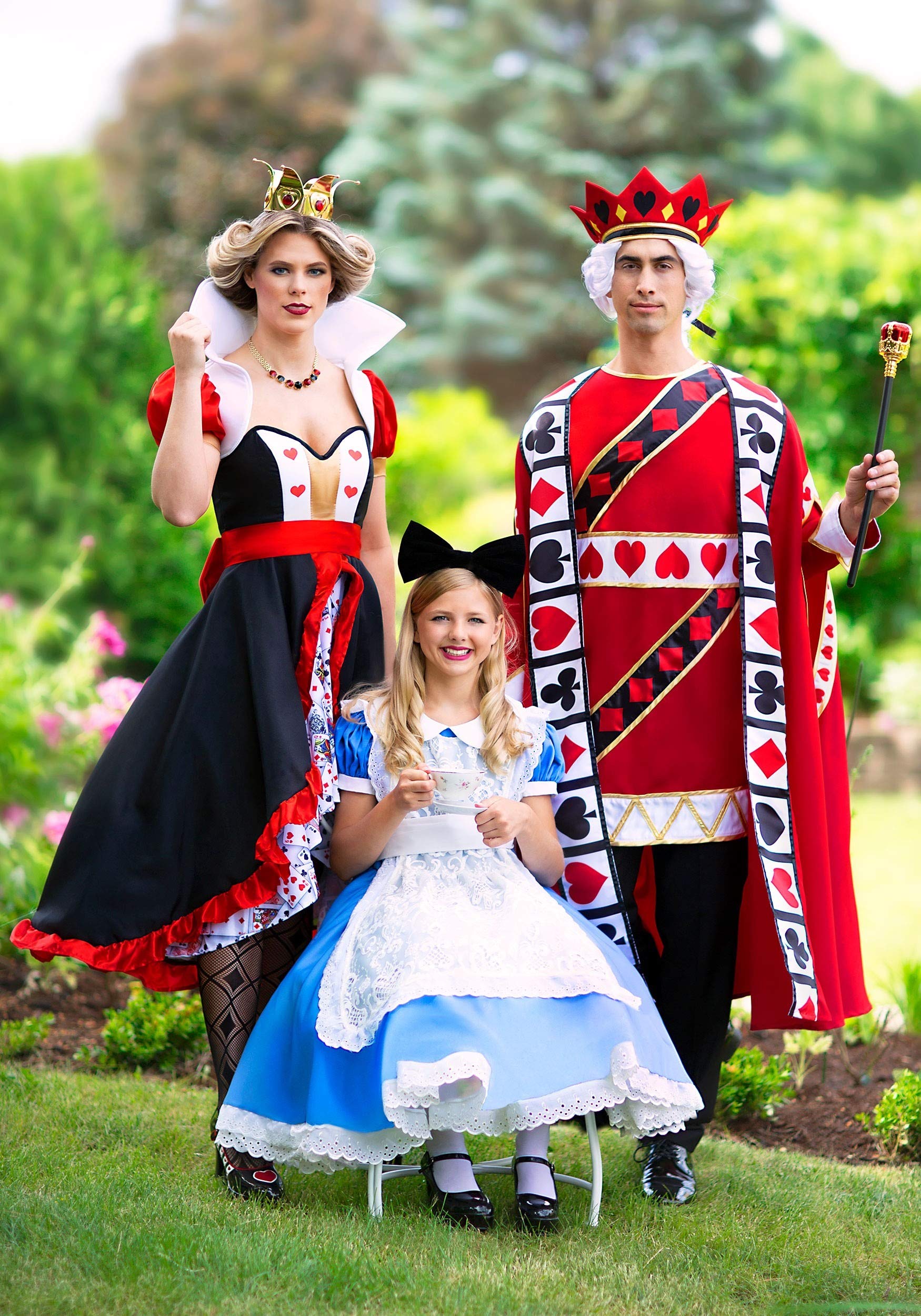 Alice in Wonderland Girls Costume - Classic Fairytale Blue Dress with Lace Apron & Bow Headband | Halloween Dress Up, Cosplay, Book Character Party Outfit
