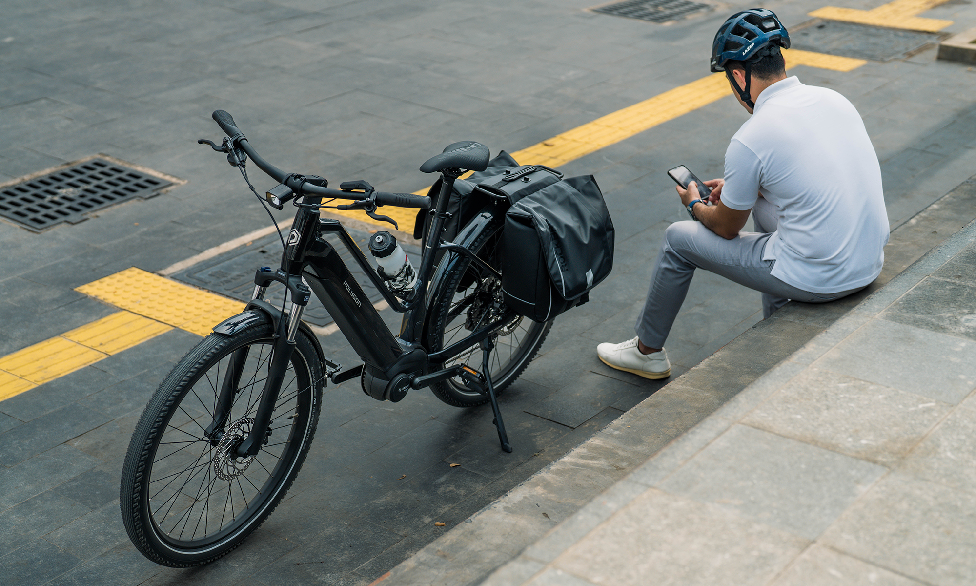Polygon Kalosi Lanes Prime Bosch Urban Electric Bike - Commuter E-Bike with 500W Motor & 28mph Speed - Perfect for City Riding & Daily Commutes