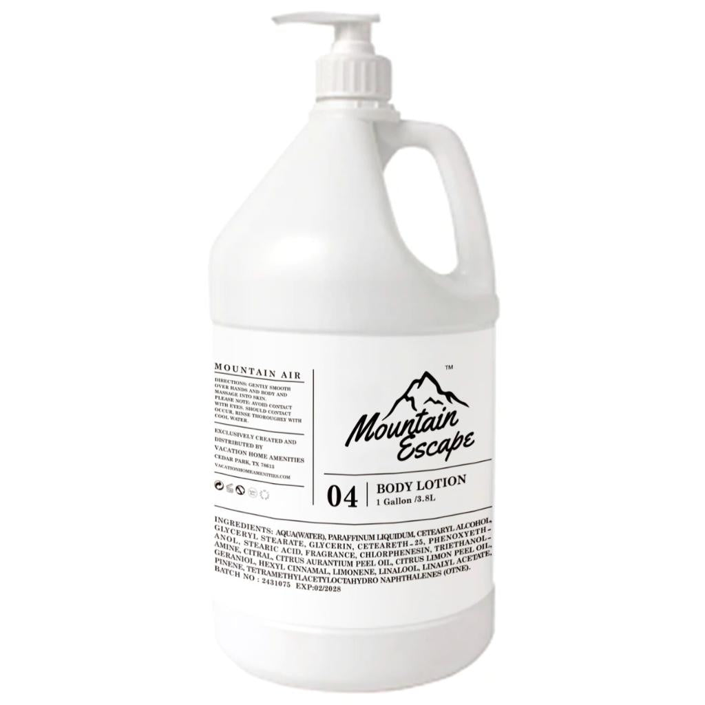 Refillable Mountain Escape Body Lotion with Fresh Mountain Air Scent - Moisturizing Skin Care for Dry Hands & Body - Perfect for Home Spa, Travel & Daily Hydration