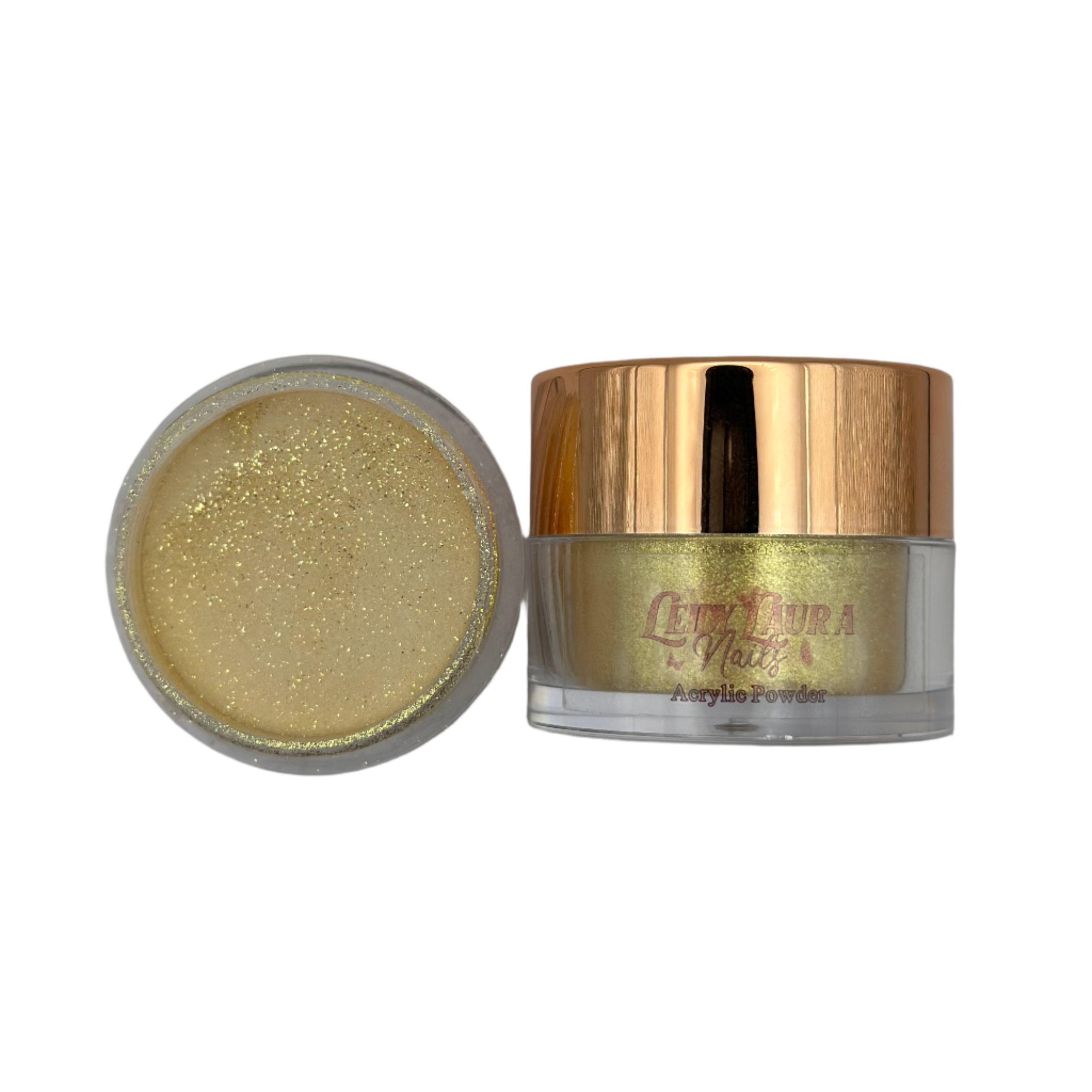3D Gold Acrylic Art Powder (0.50 oz) - Premium Metallic Paint for Nail Art, DIY Crafts, and Resin Jewelry Making